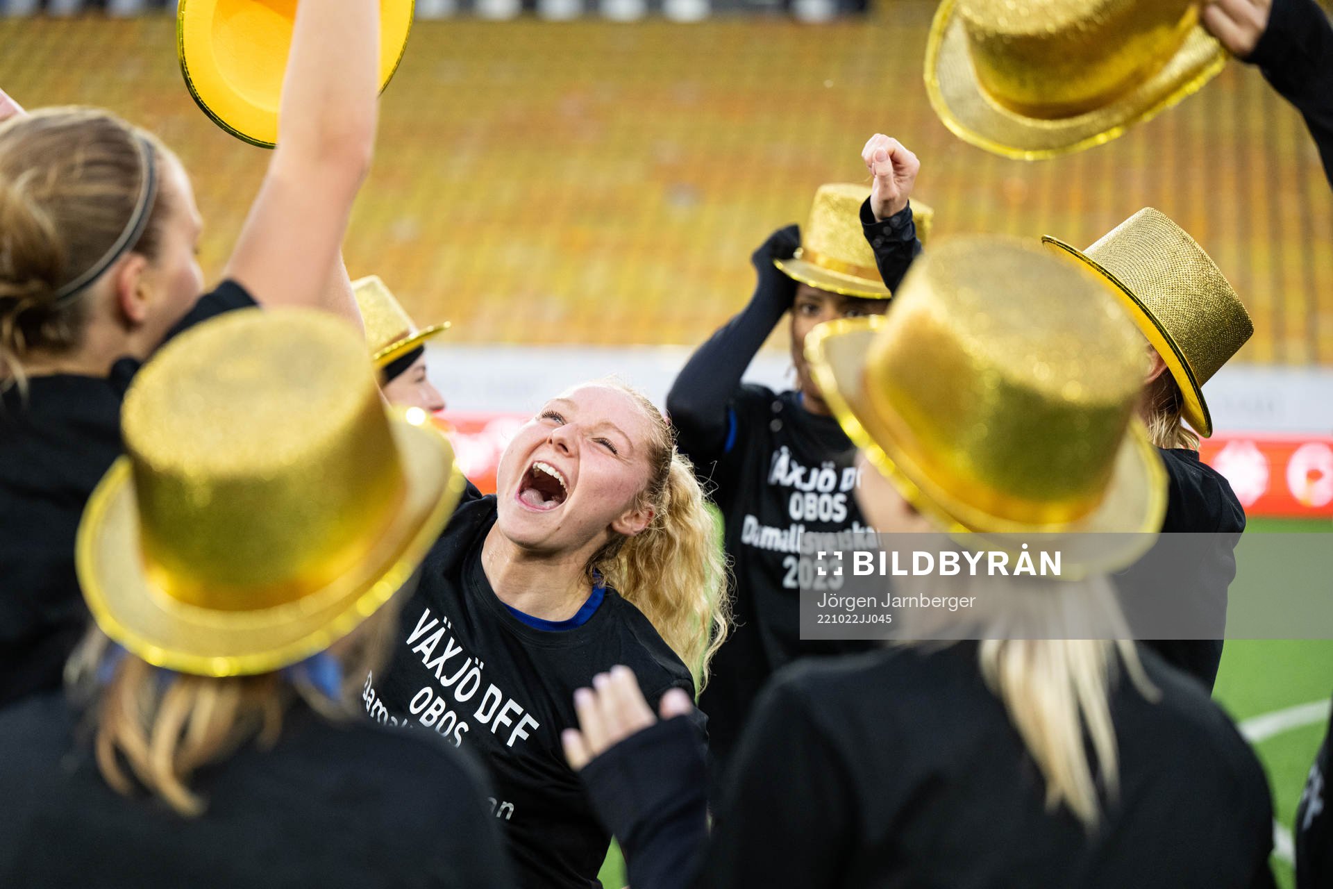 Växjös spelare jublar