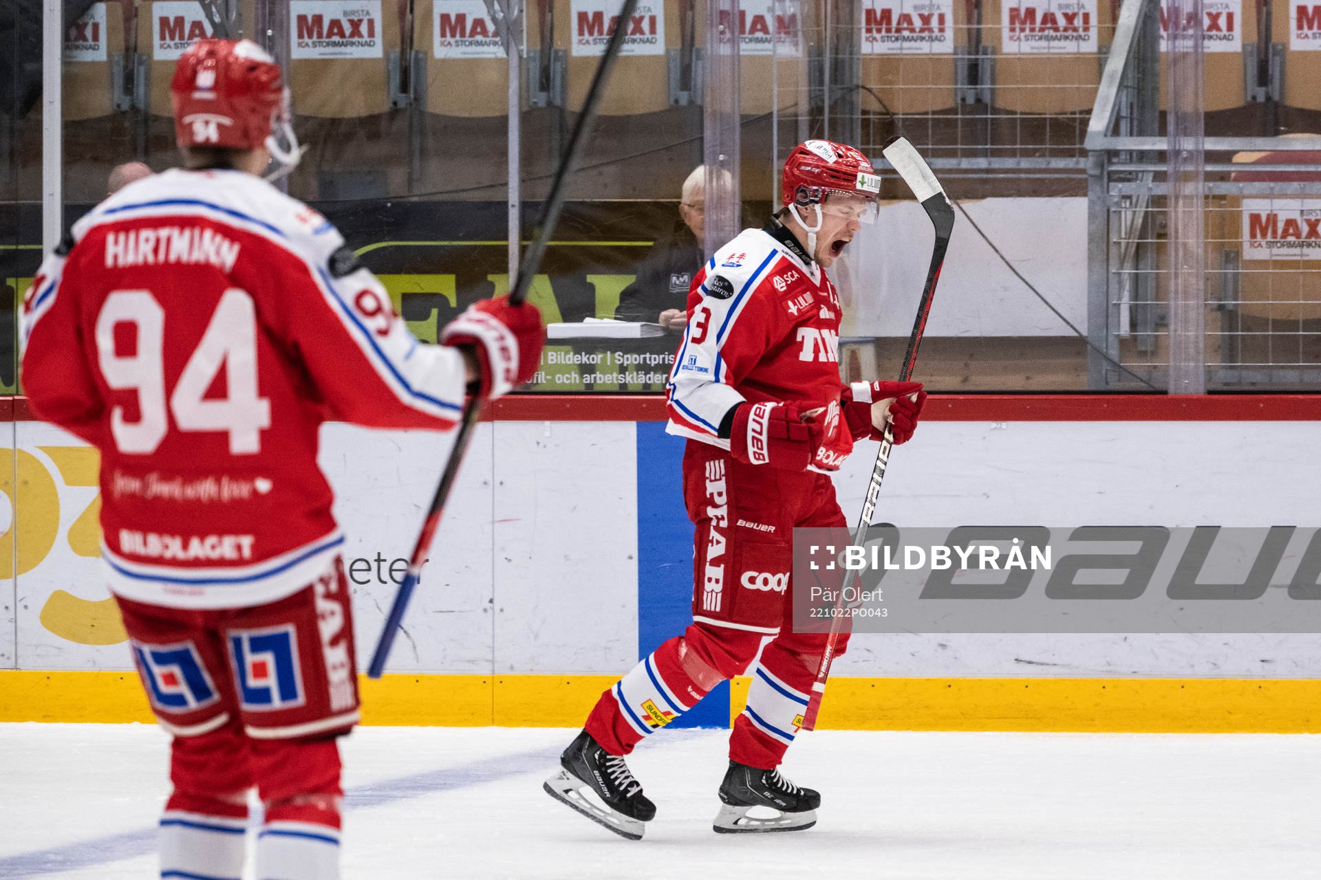 Timrås Didrik Strömberg jublar