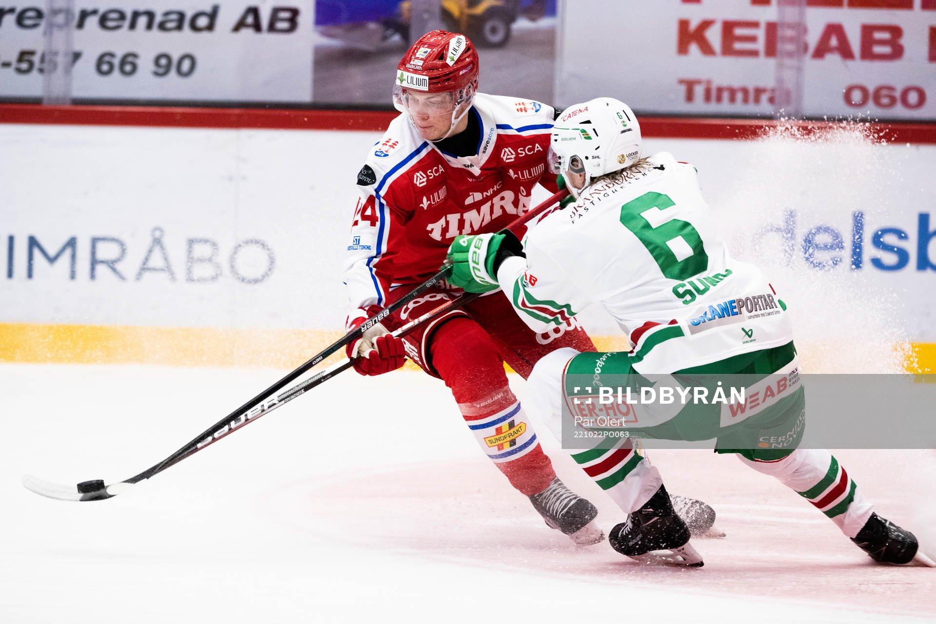 Timrås Erik Walli Walterholm och Rögles Tony Sund