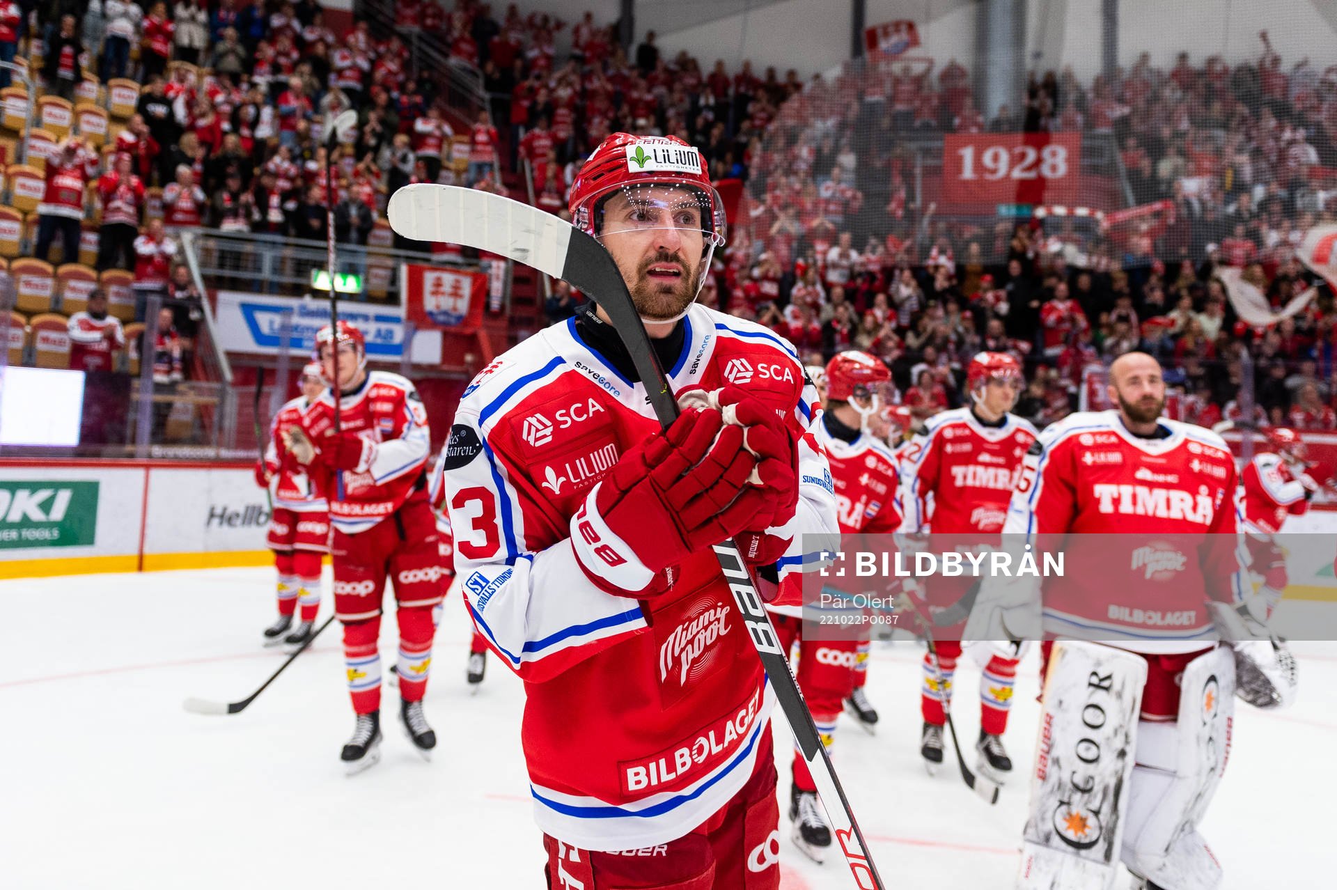 Timrås Albin Lundin jublar