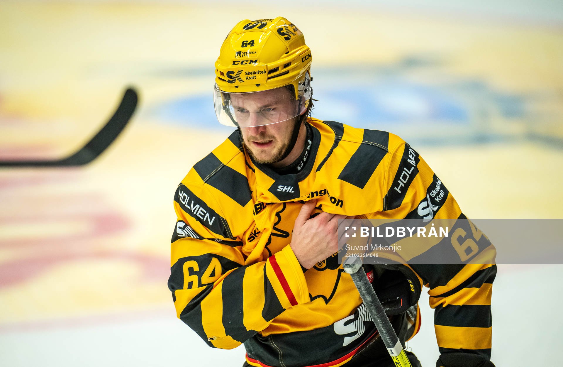 Skellefteås Jonathan Pudas har ont