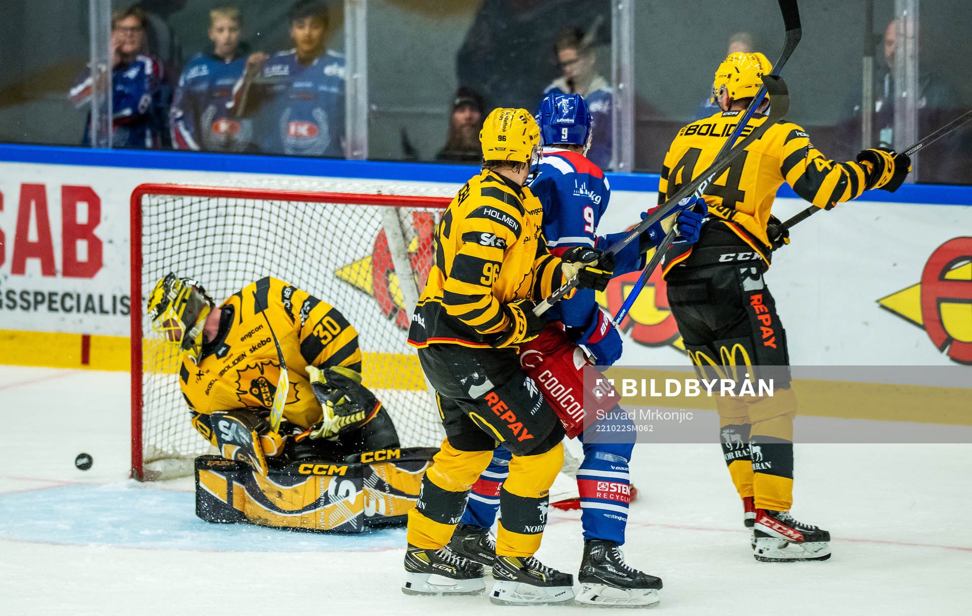 Oskarshamns Ahti Oksanen gör 5-4 bakom Skellefteås
