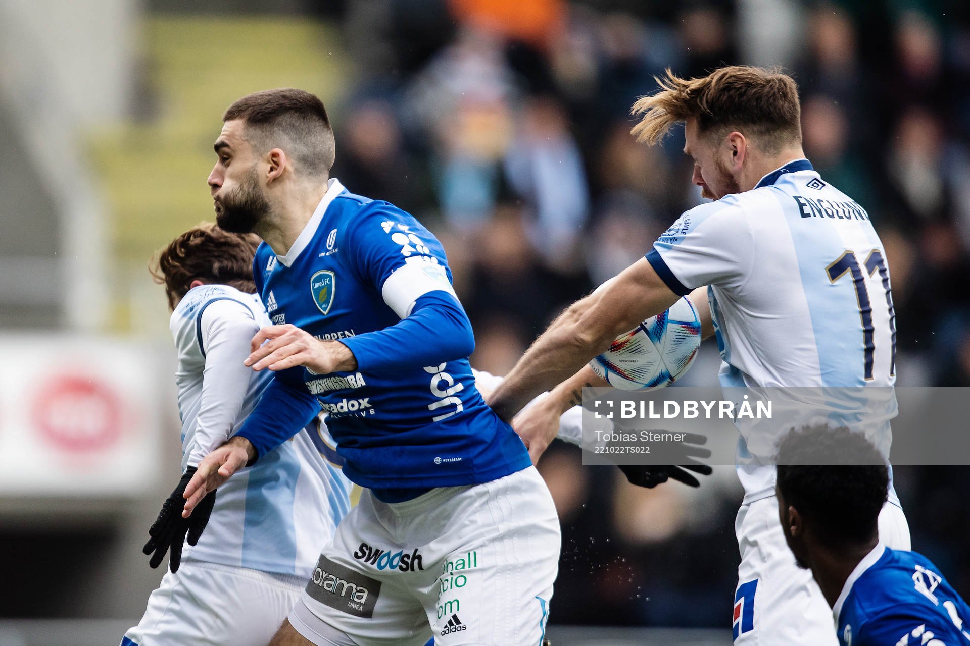 Gefles Leo Englund i situationen innan ett bortdömt mål
