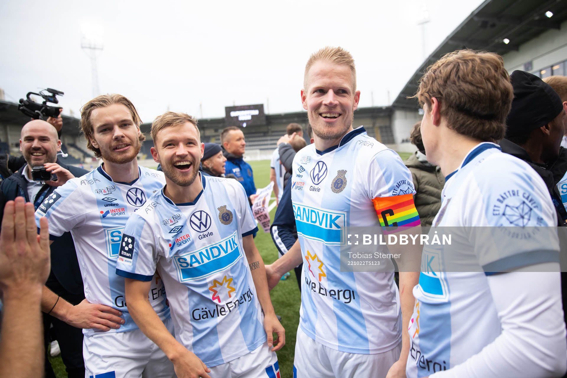 Gefles Daniel Eliasson, Christoffer Aspgren och Martin