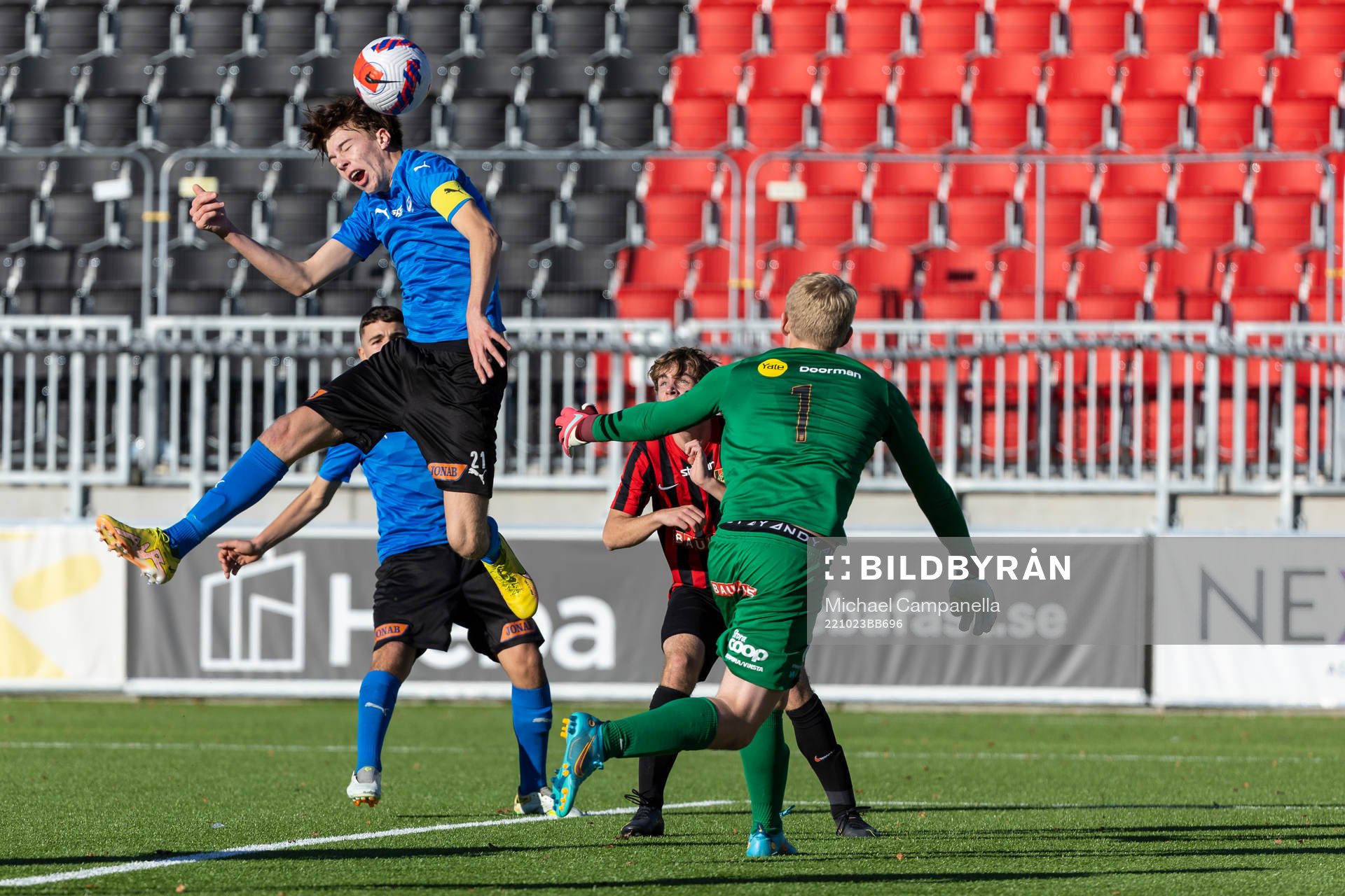 Halmstads Vincent Johansson gör 0-1