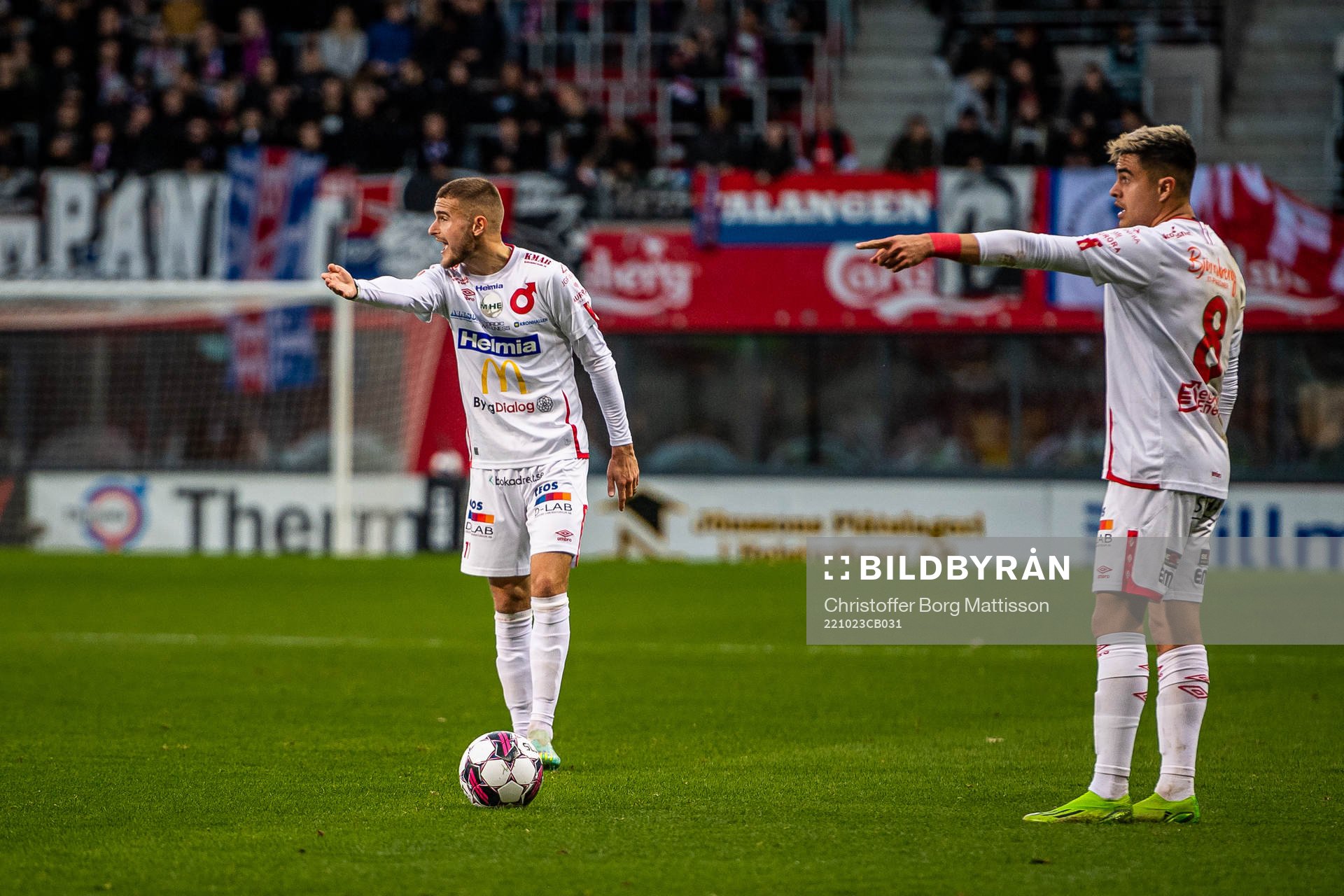 Degerfors Christos Gravius och Diego Campos reagerar