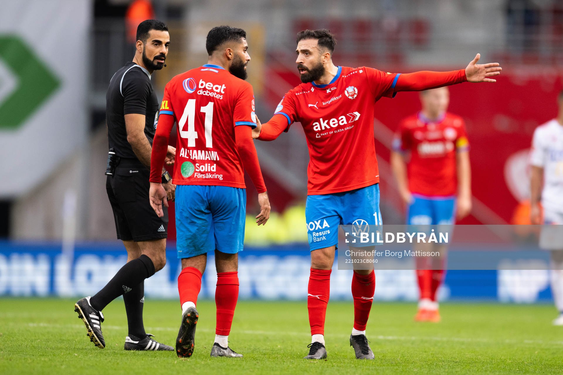Helsingborgs Amin Al-Hamawi och Abdul Rahman Khalili deppar