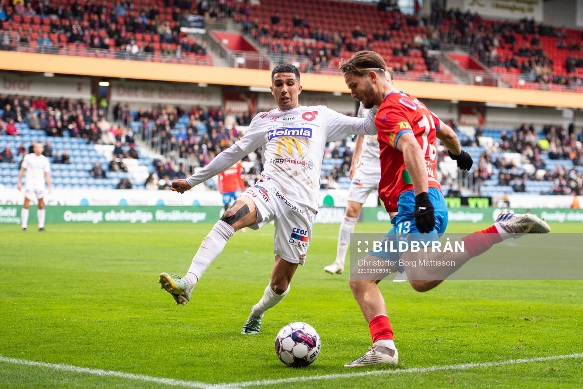 Degerfors Elyas Bouzaiene och Helsingborgs Wilhelm Loeper