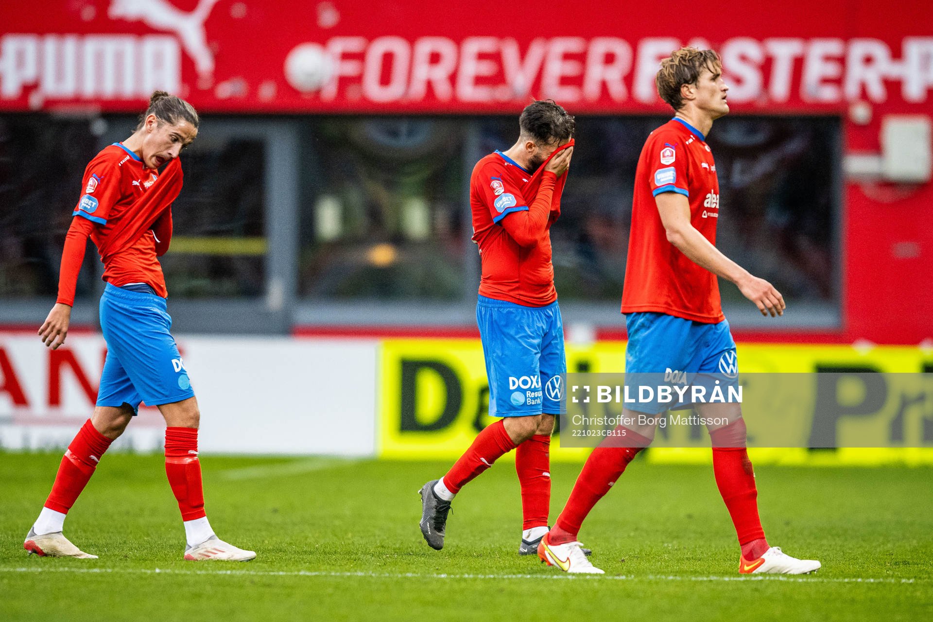 Helsingborgs Ervin Gigovic, Abdul Rahman Khalili och Thomas