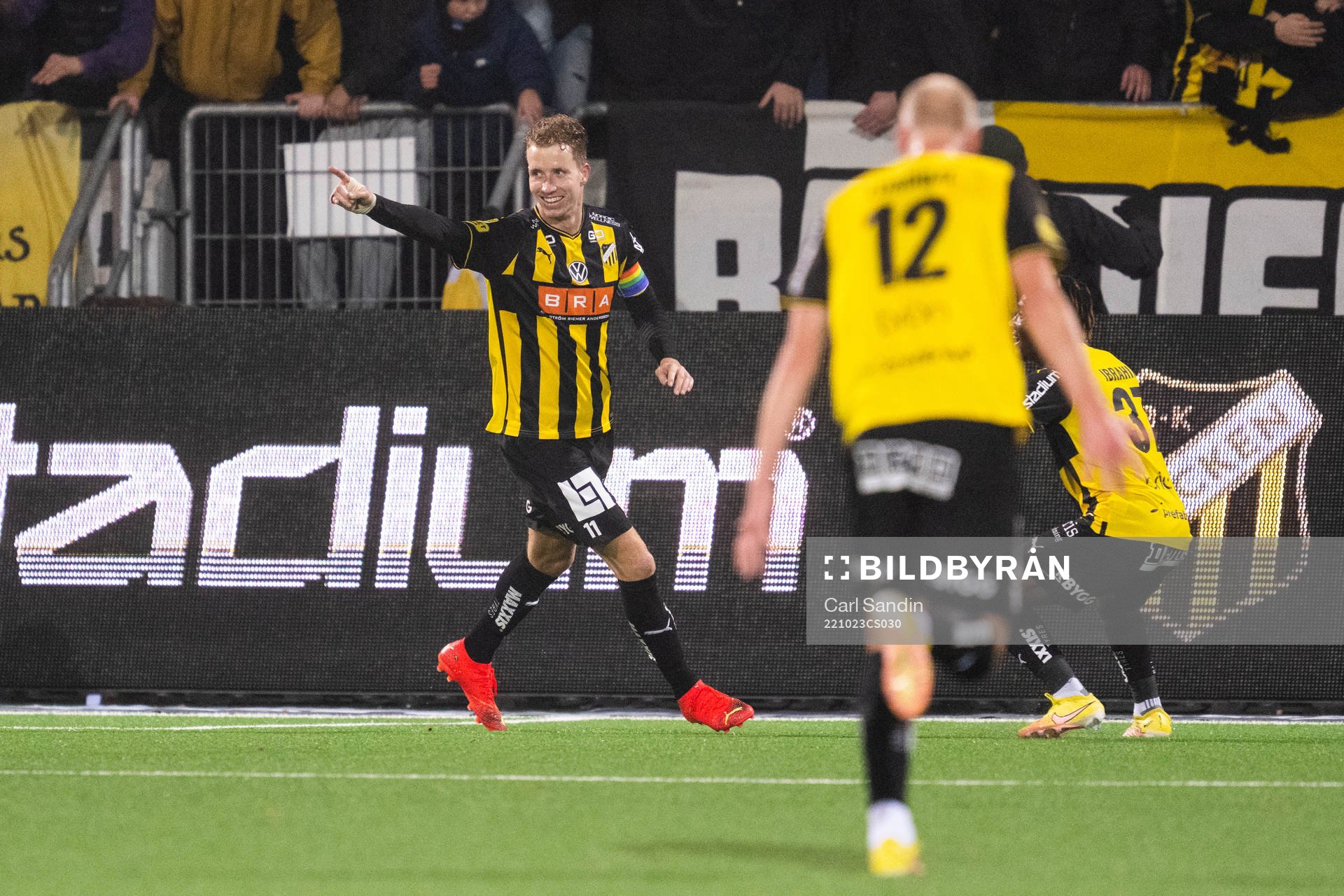 Häckens Samuel Gustafson jublar
