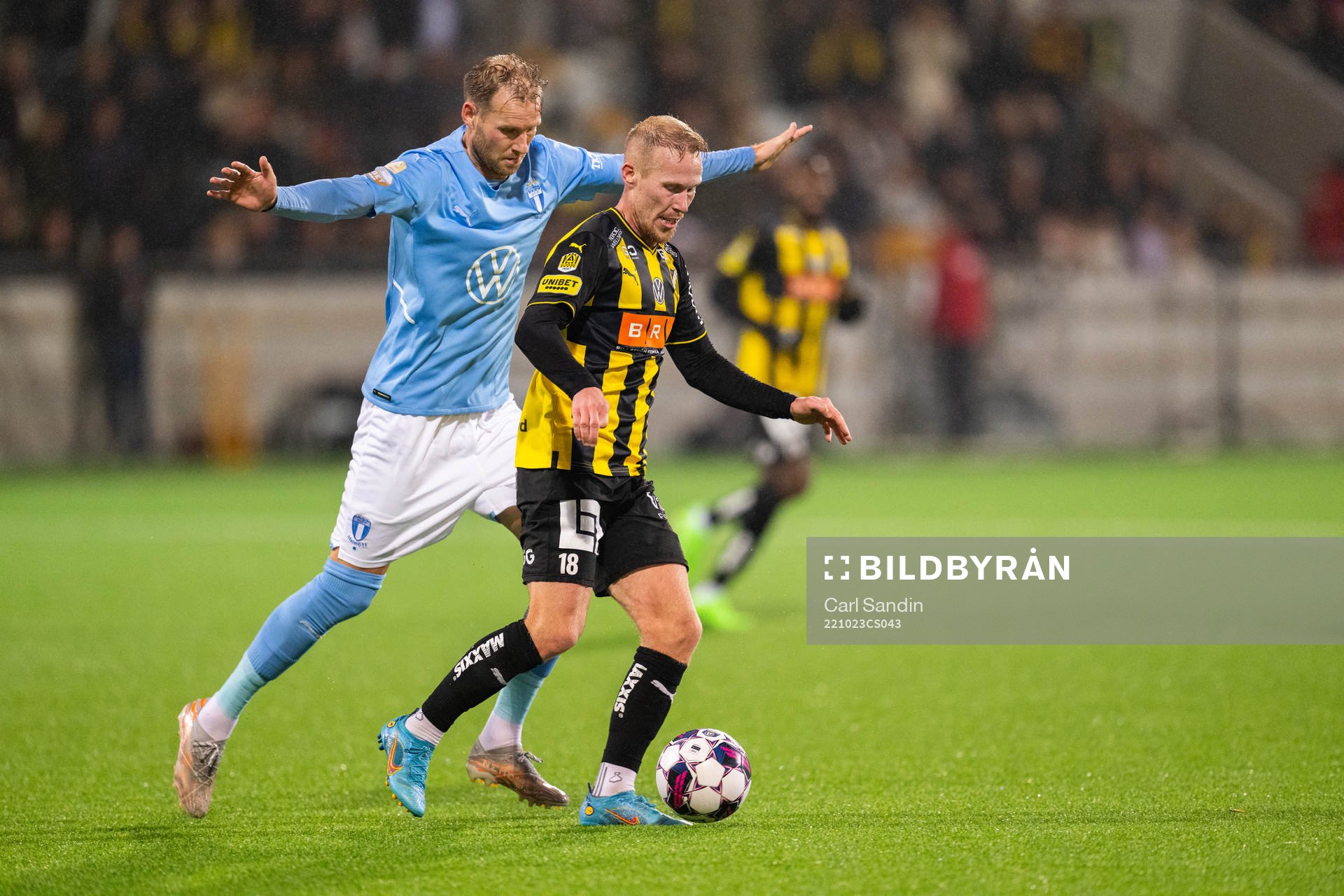 Malmö FFs Ola Toivonen och Häckens Mikkel Rygaard Jensen
