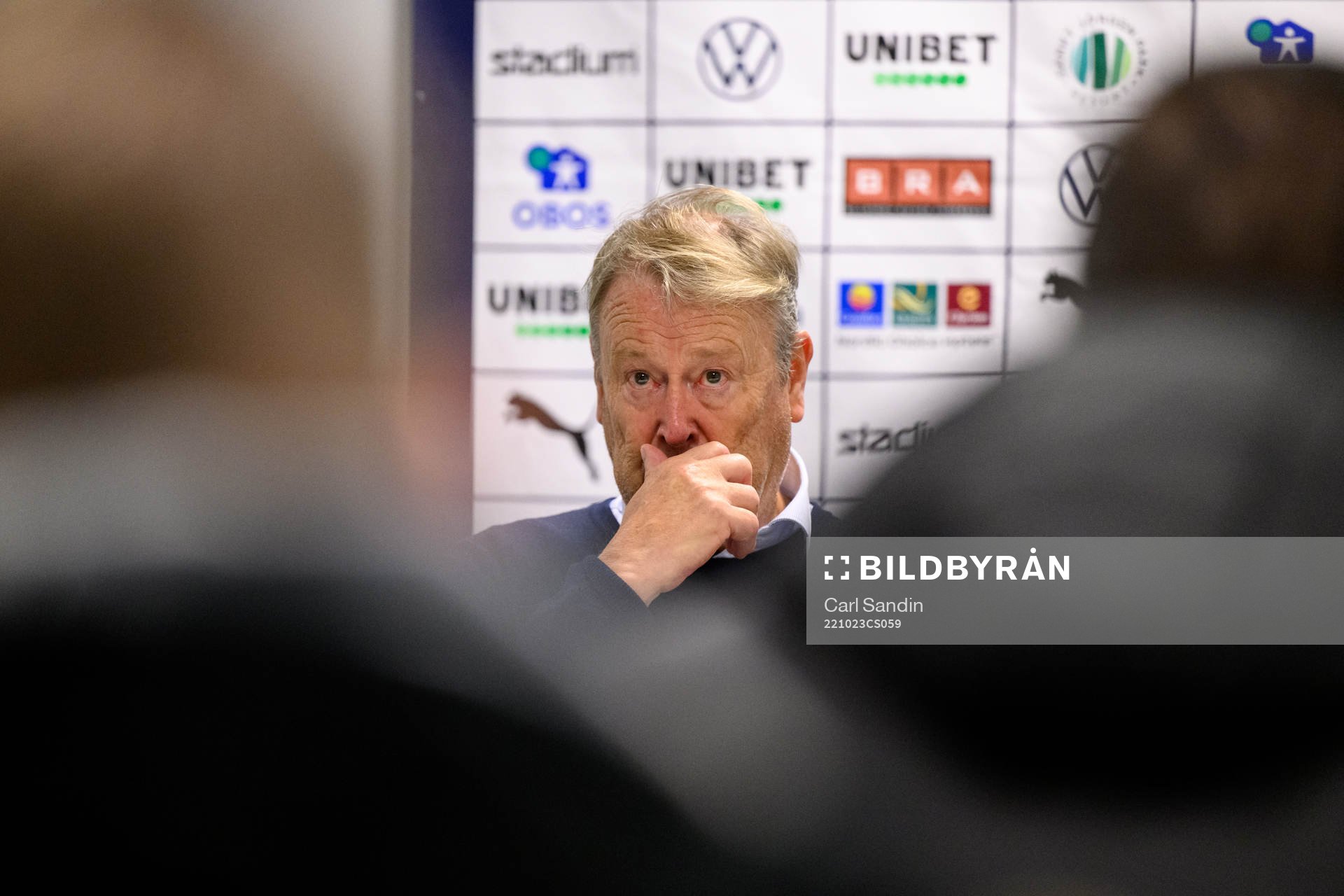 Malmö FFs tränare Åge Hareide på en presskonferens