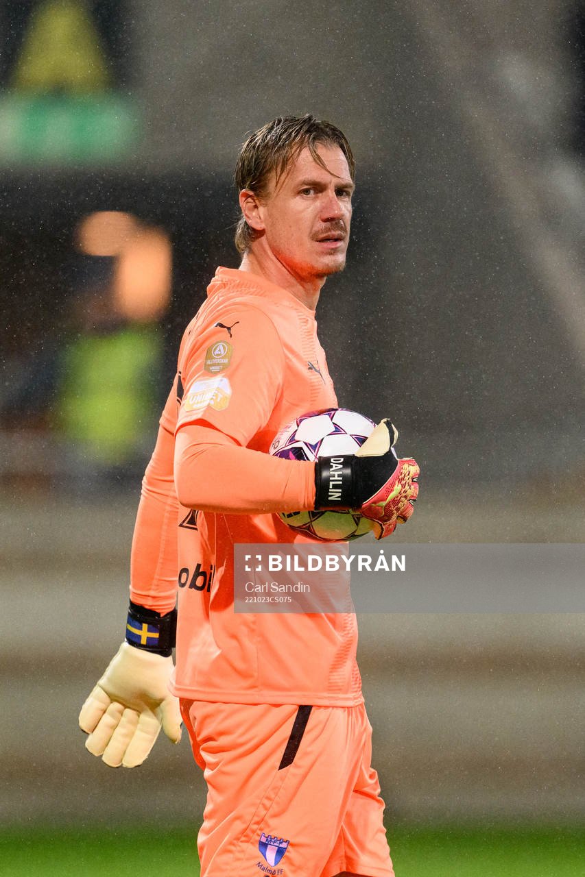 Malmö FFs målvakt Johan Dahlin