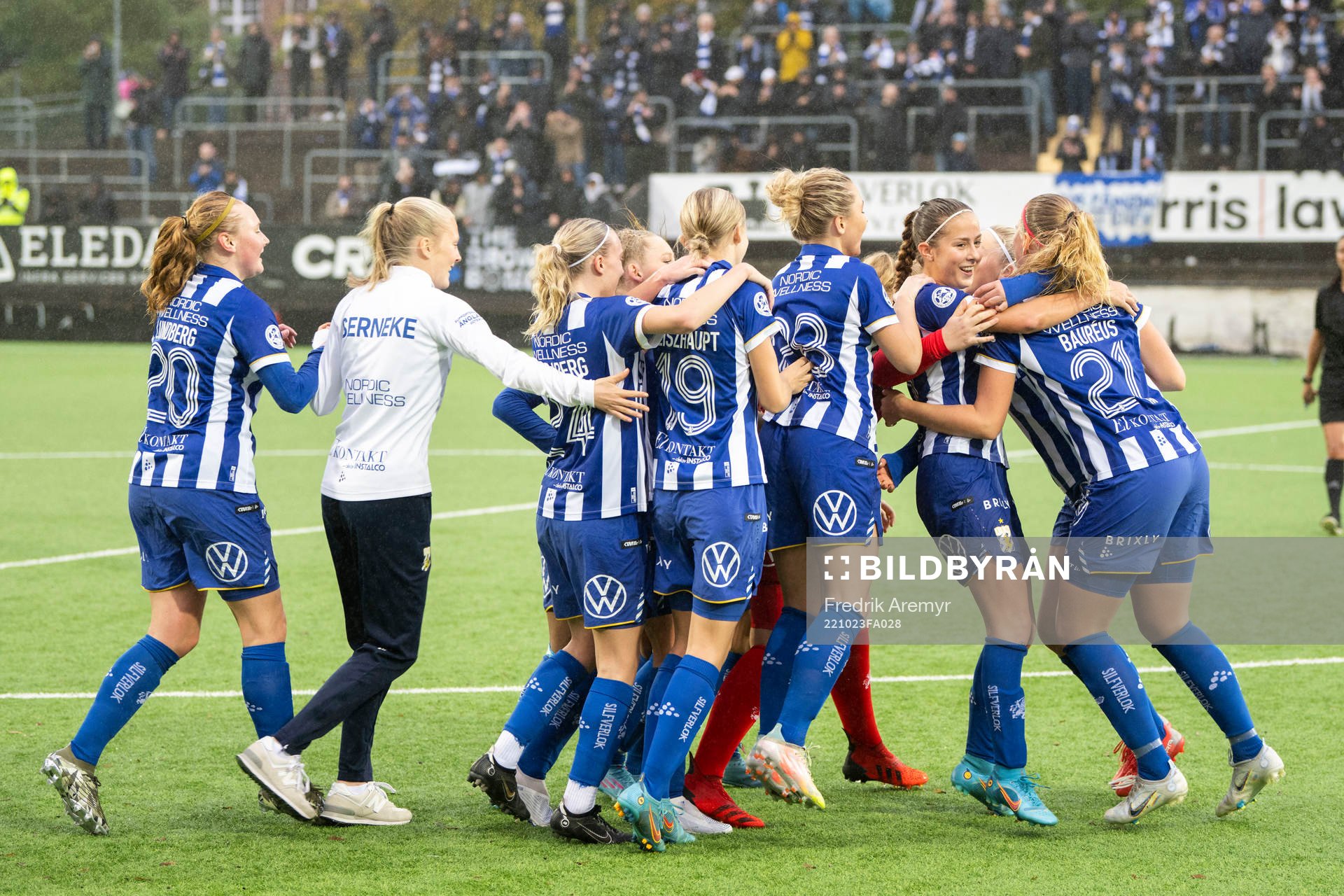 IFK Göteborgsspelare jublar