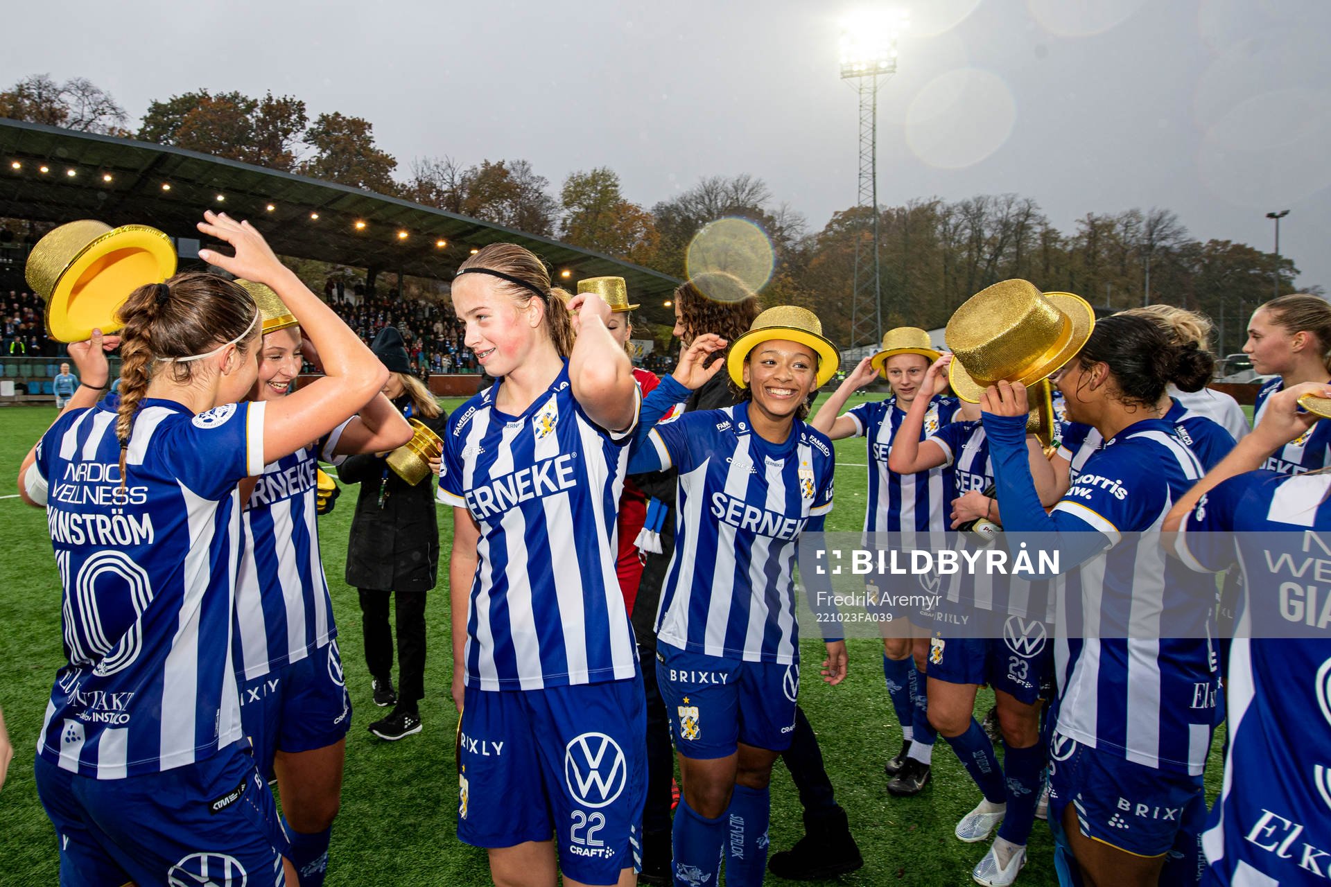 IFK Göteborgs spelare jublar