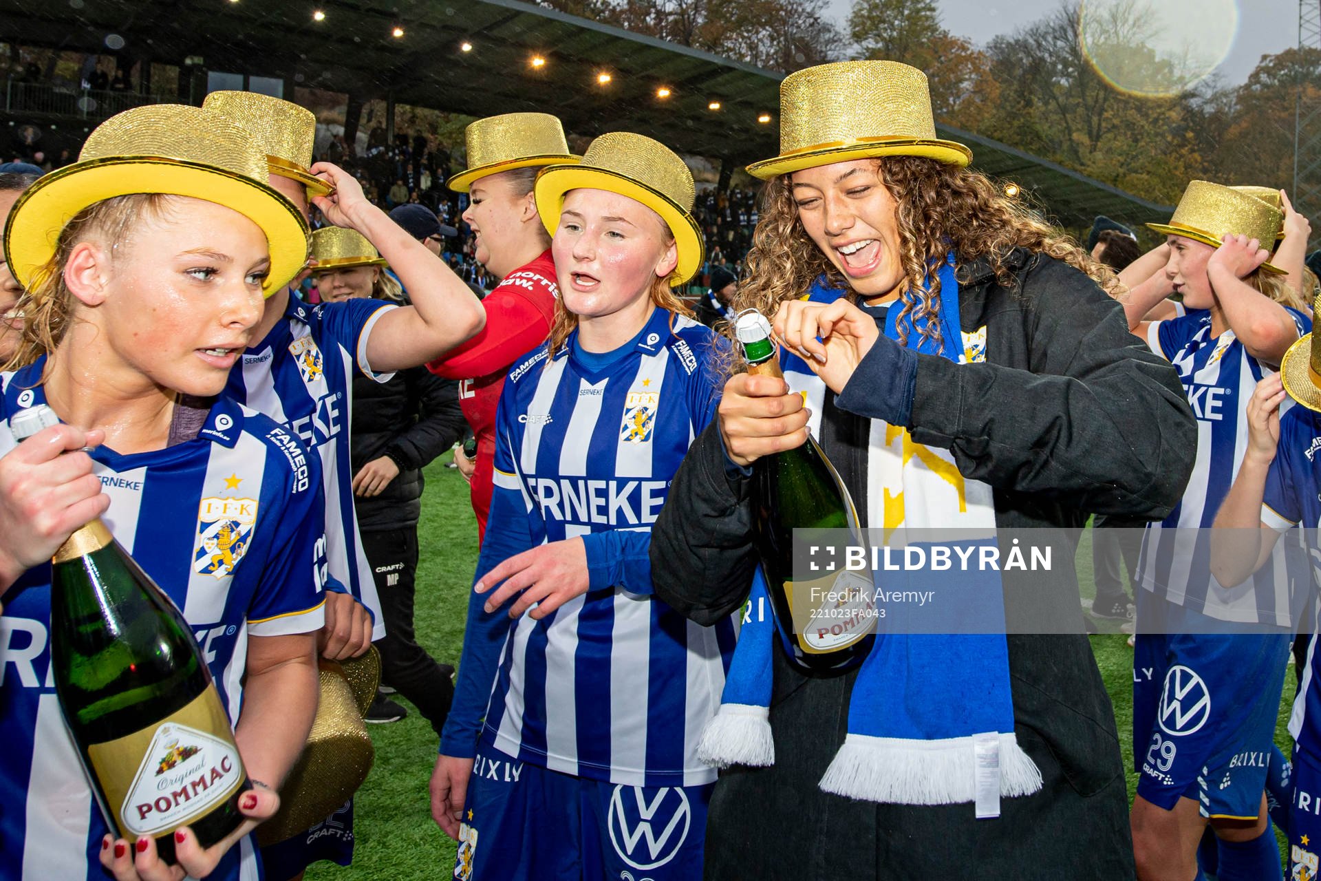 IFK Göteborgs spelare jublar