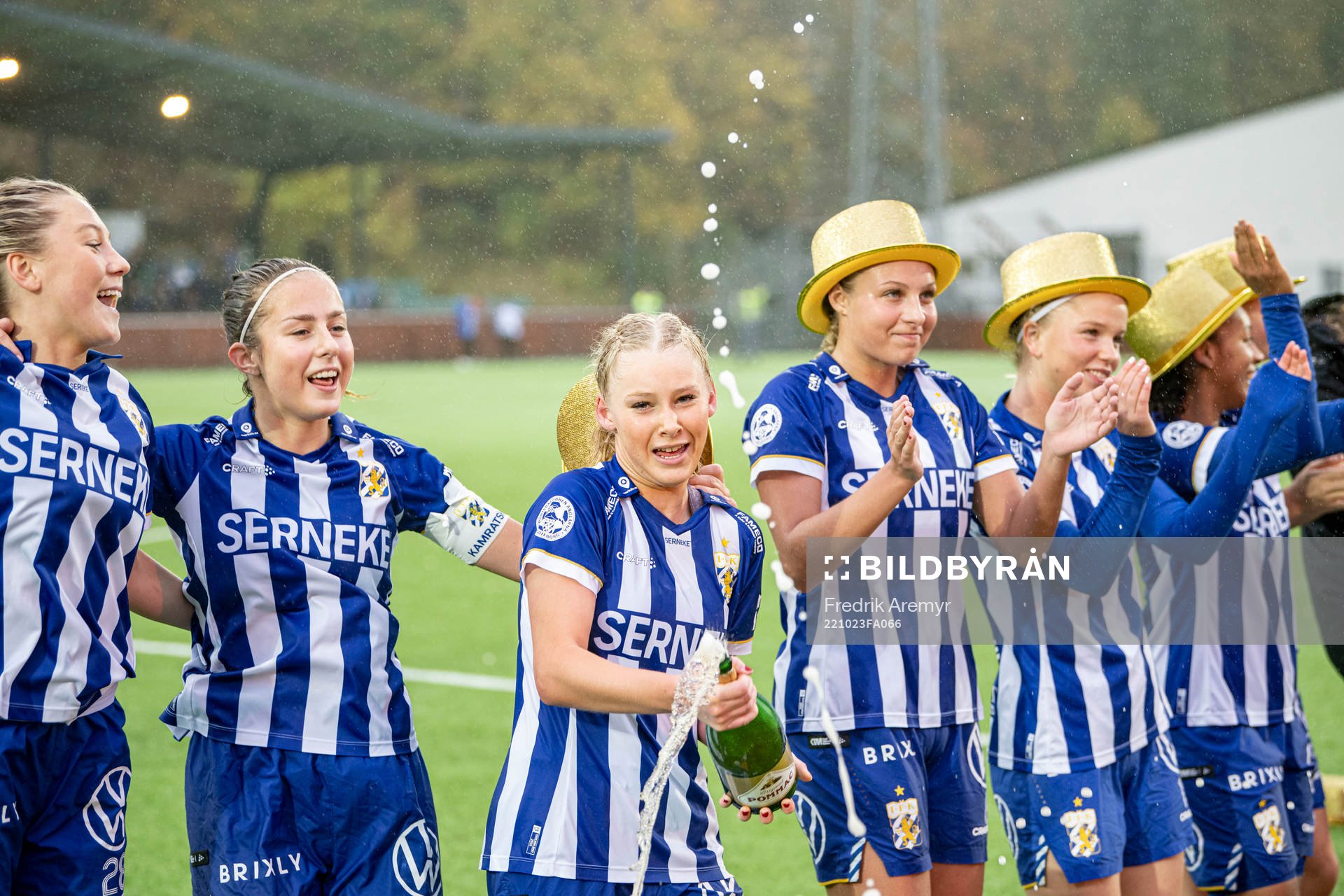 IFK Göteborgs spelare jublar