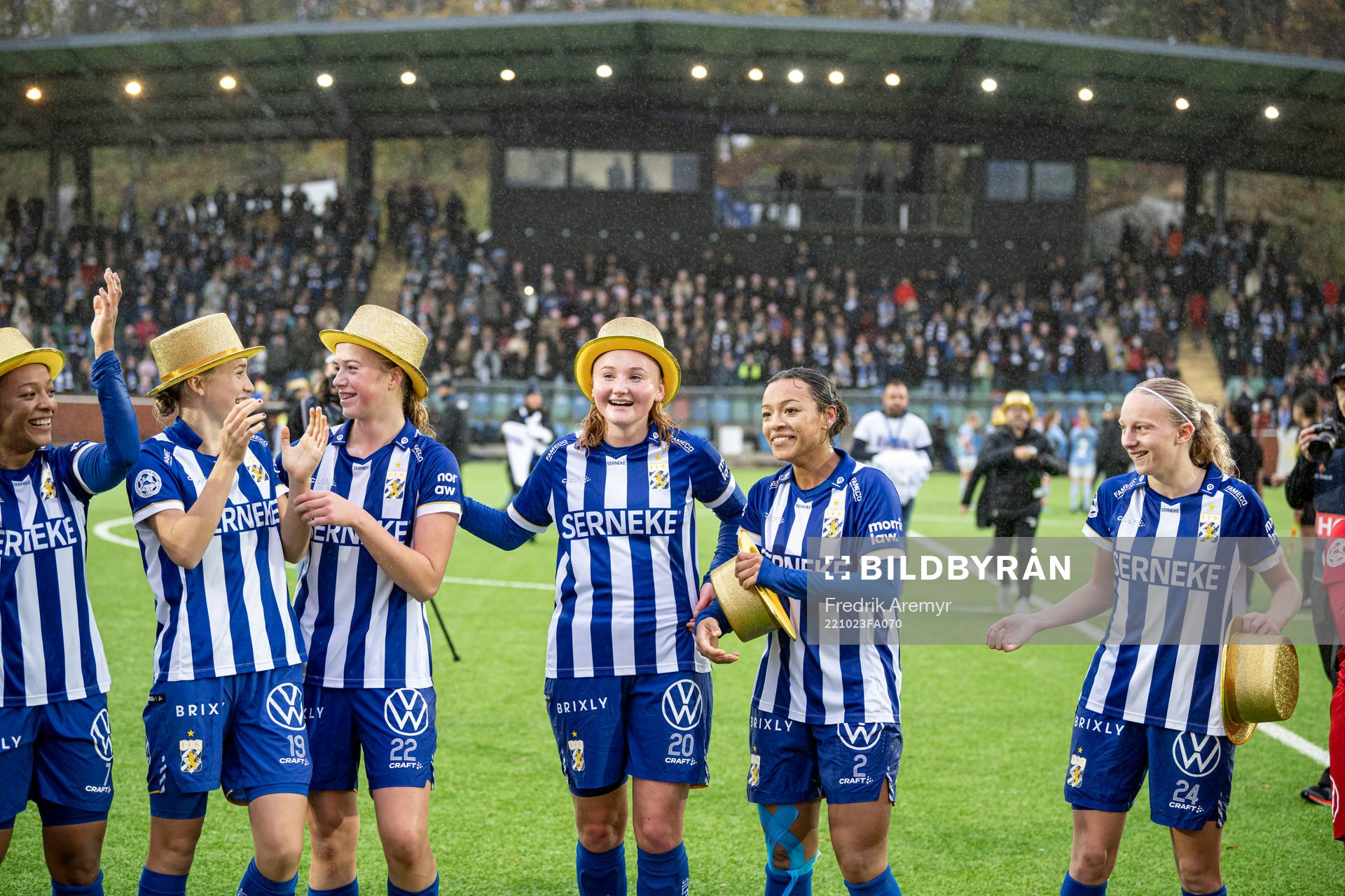 IFK Göteborgs spelare jublar
