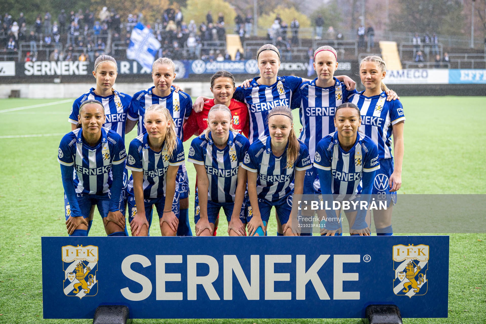 IFK Göteborgs startelva innan fotbollsmatchen i kvalet