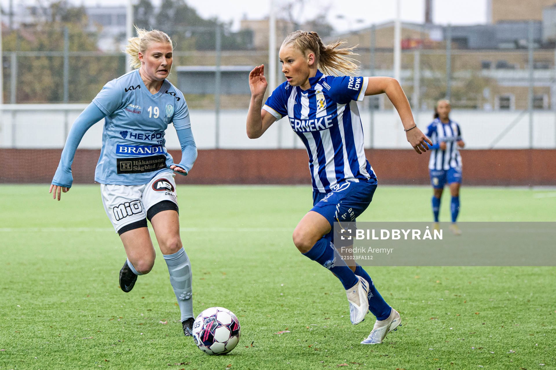 Vikens Wilma Johannesson och IFK Göteborgs Leia Molund