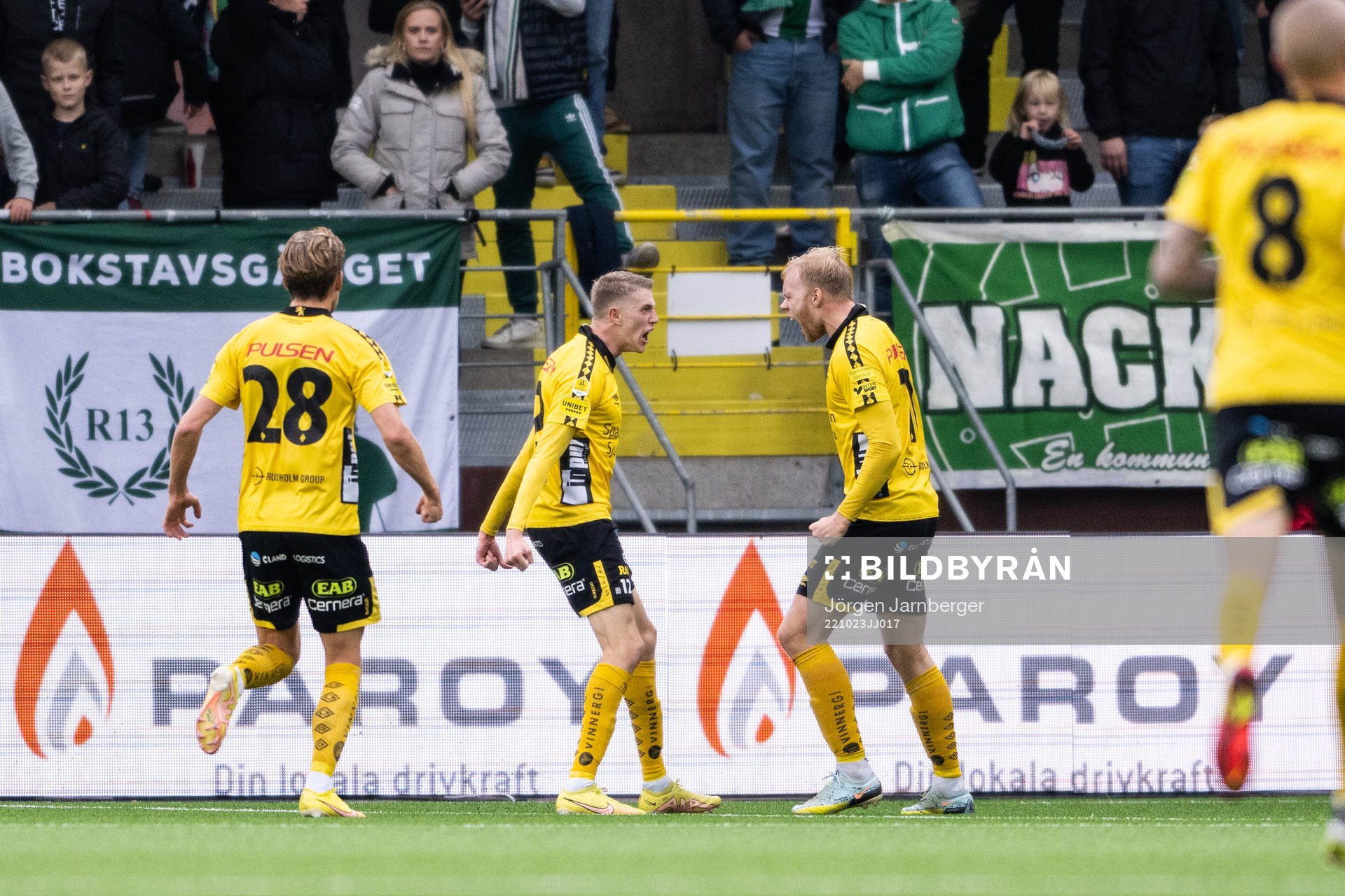 Elfsborgs Alexander Bernhardsson och Sveinn Guðjohnsen