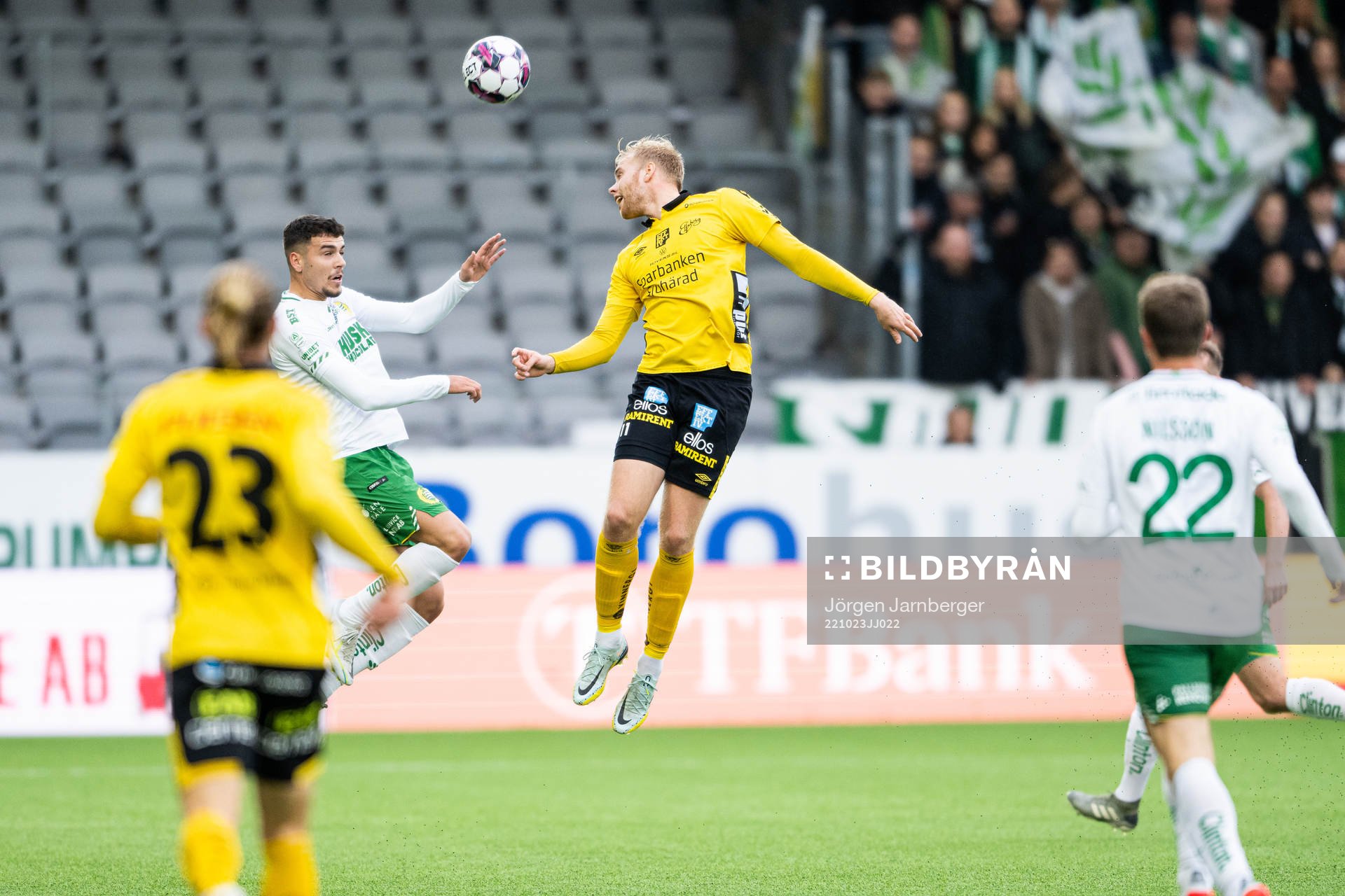 Hammarbys Edvin Kurtulus och Elfsborgs Sveinn Guðjohnsen