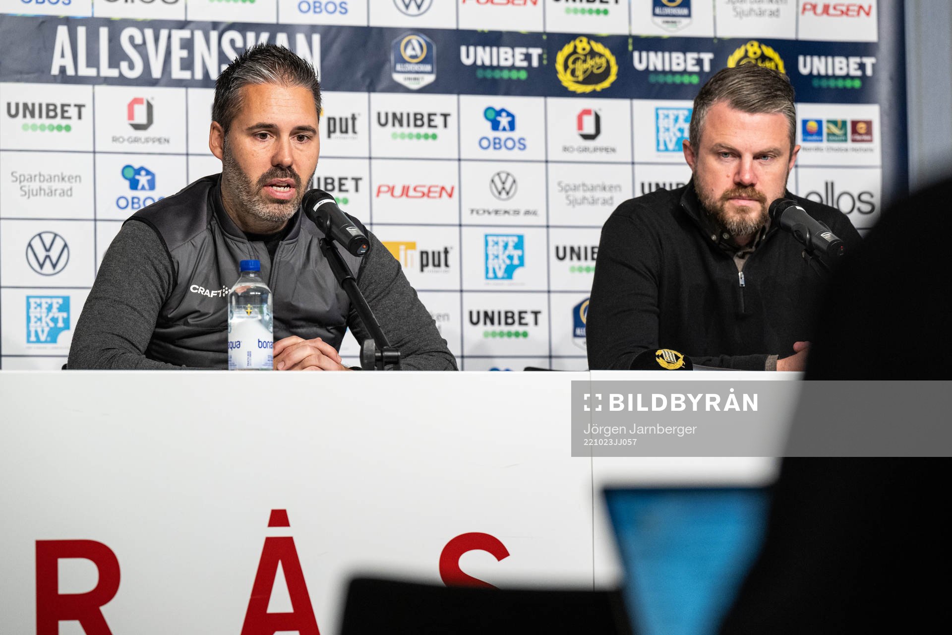 Hammarbys tränare Marti Cifuentes och Elfsborgs manager