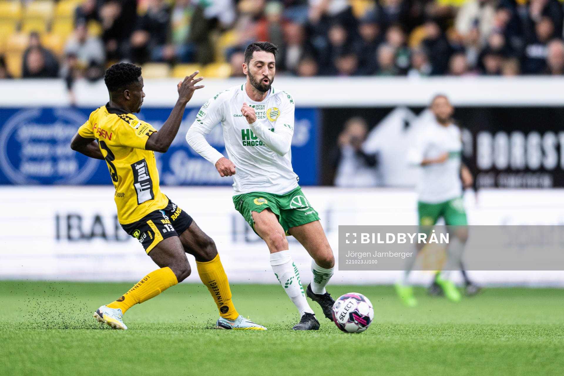Elfsborgs Michael Baidoo och Hammarbys Nahir Besara