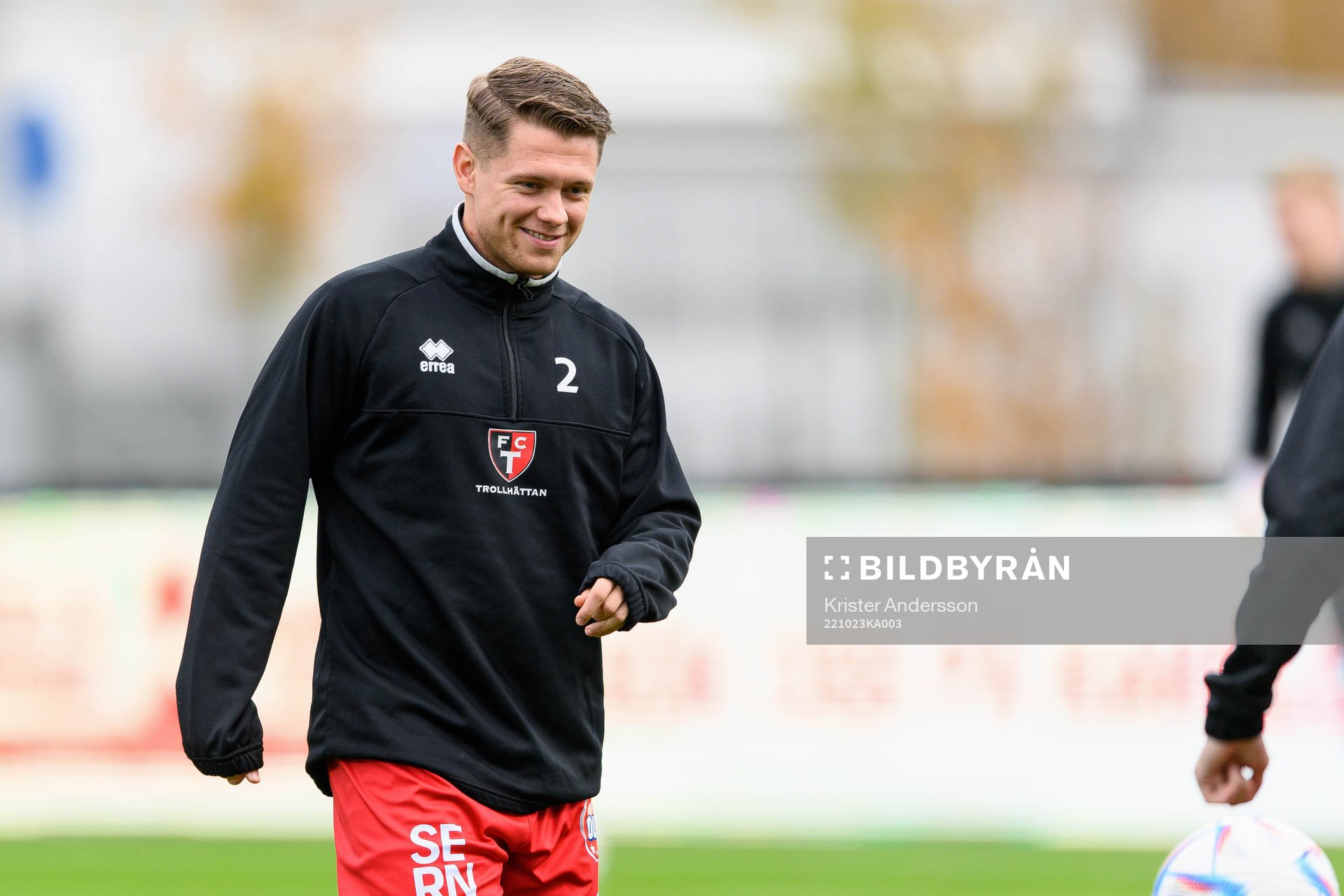 Trollhättans Samuel Rundqvist före fotbollsmatchen i