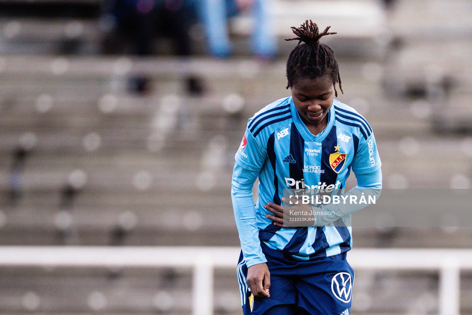 Djurgårdens Portia Boakye har ont