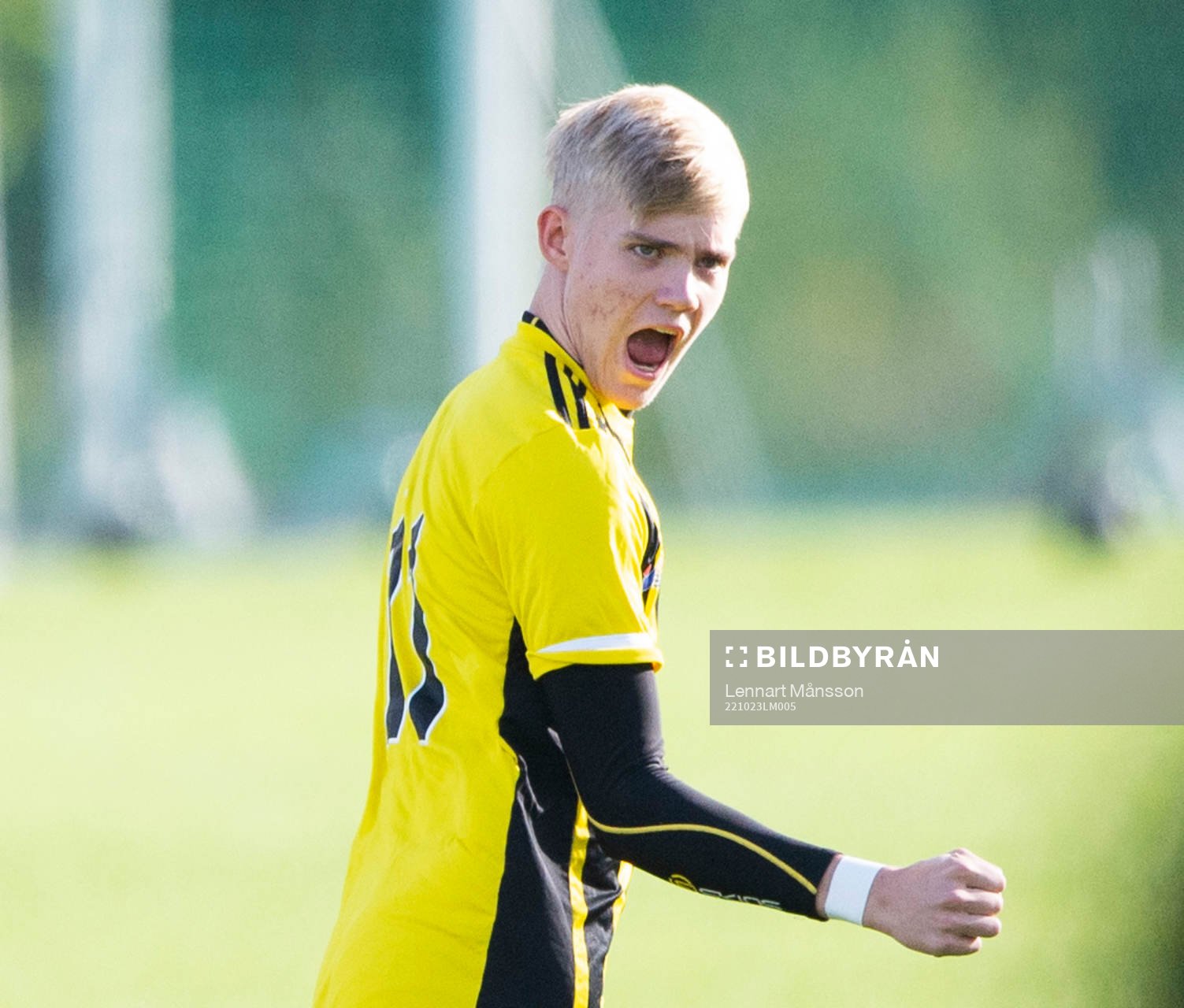 IFK Hässleholms Linus Roslund i juniormatchen, kval, U19,