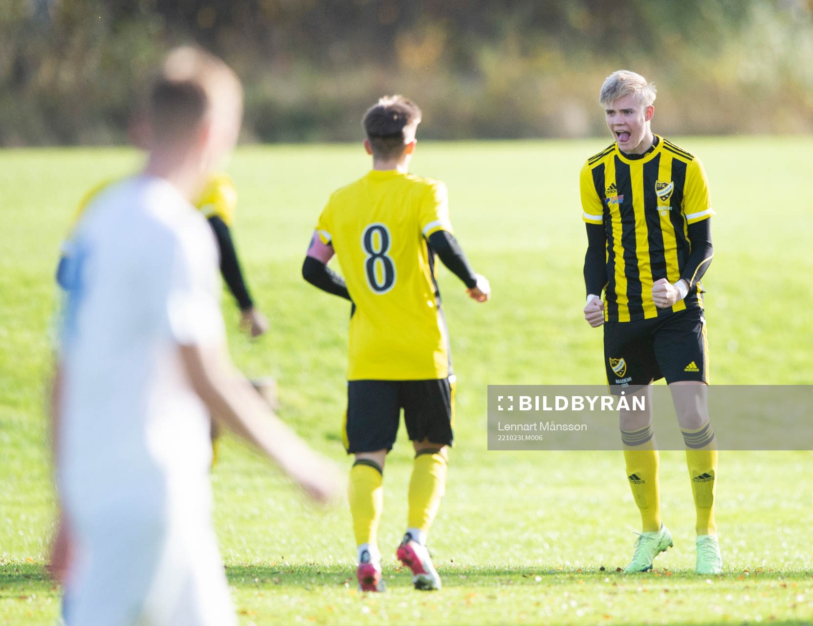 IFK Hässleholms Linus Roslund i juniormatchen, kval, U19,