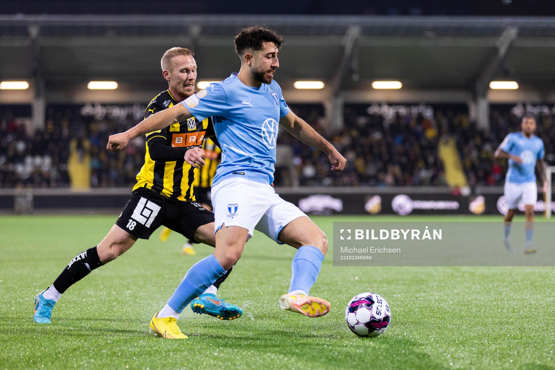 Häckens Mikkel Rygaard Jensen och Malmö FFs Moustafa