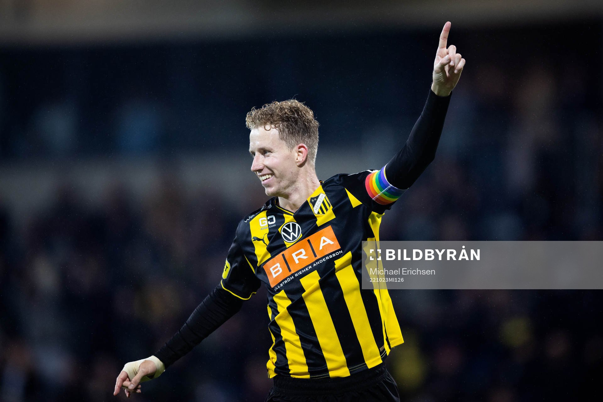 Häckens Samuel Gustafson jublar