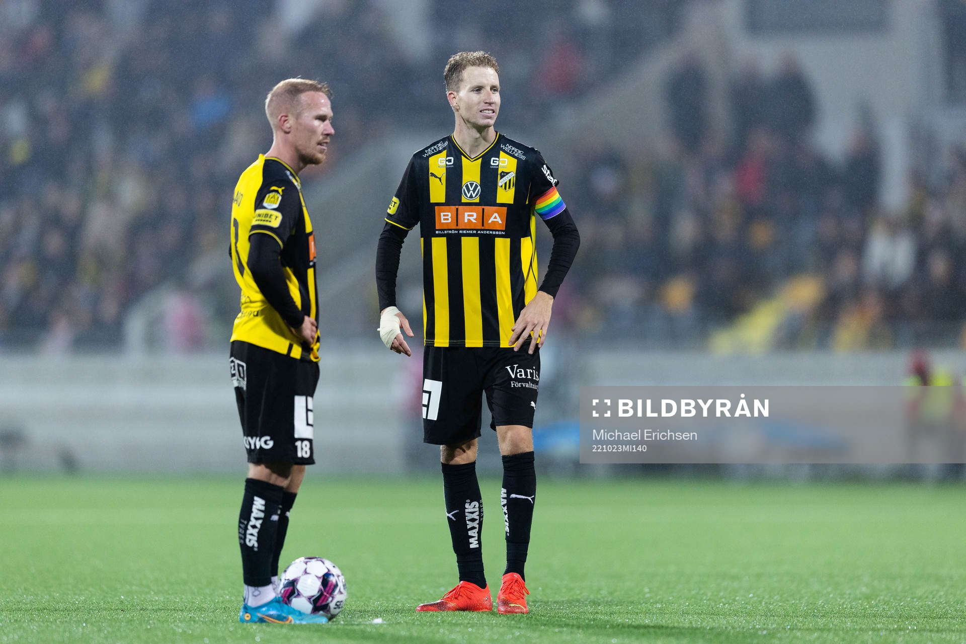 Häckens Mikkel Rygaard Jensen och Samuel Gustafson