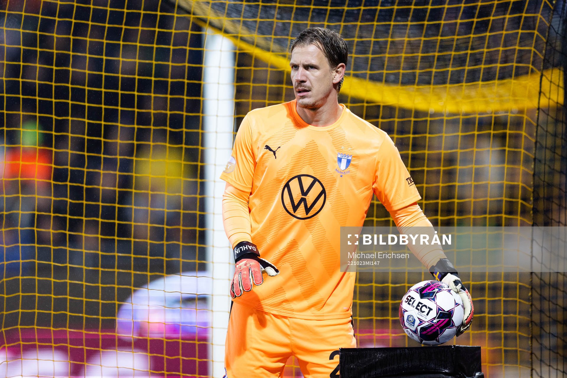 Malmö FFs målvakt Johan Dahlin