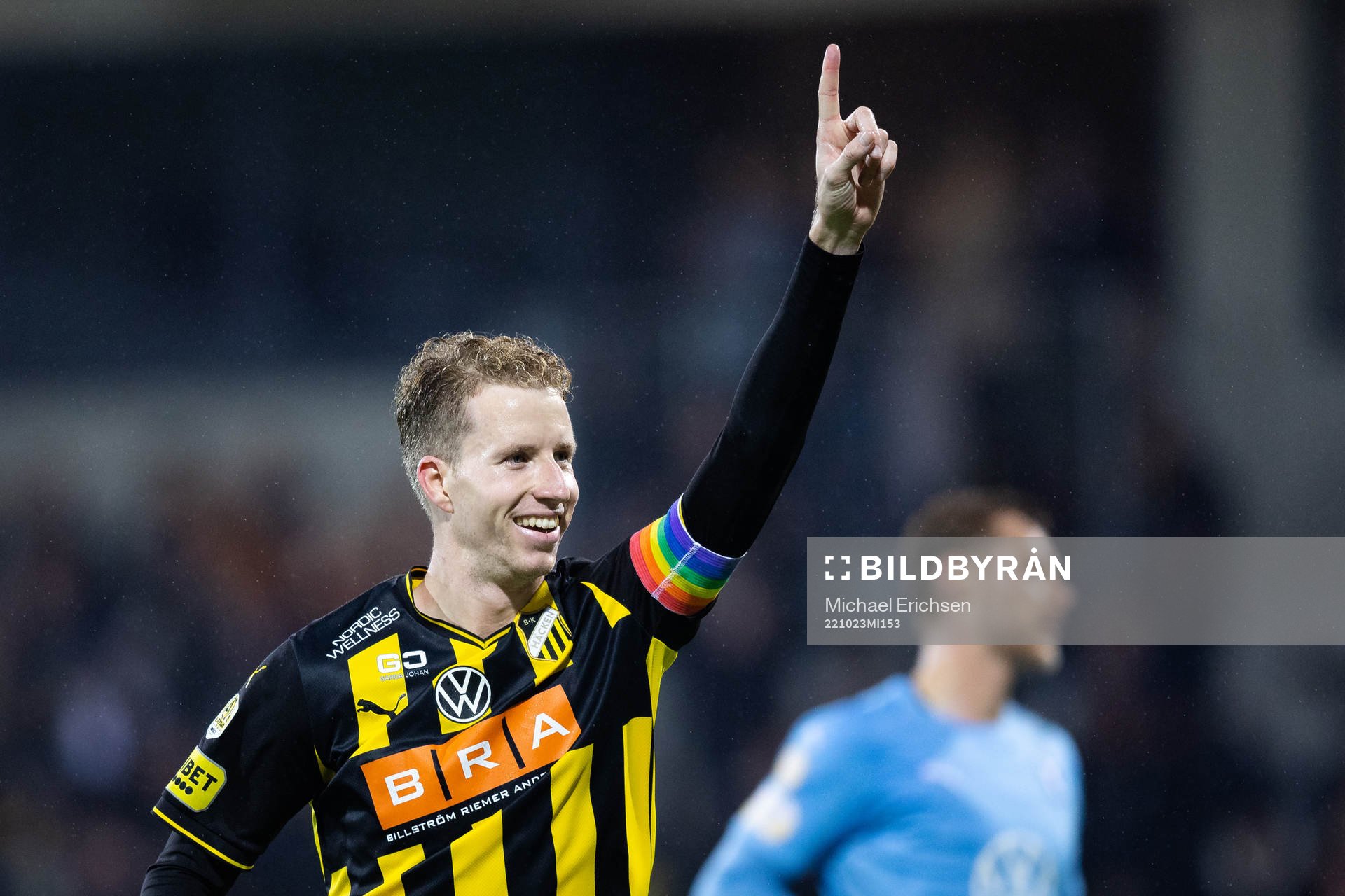 Häckens Samuel Gustafson jublar