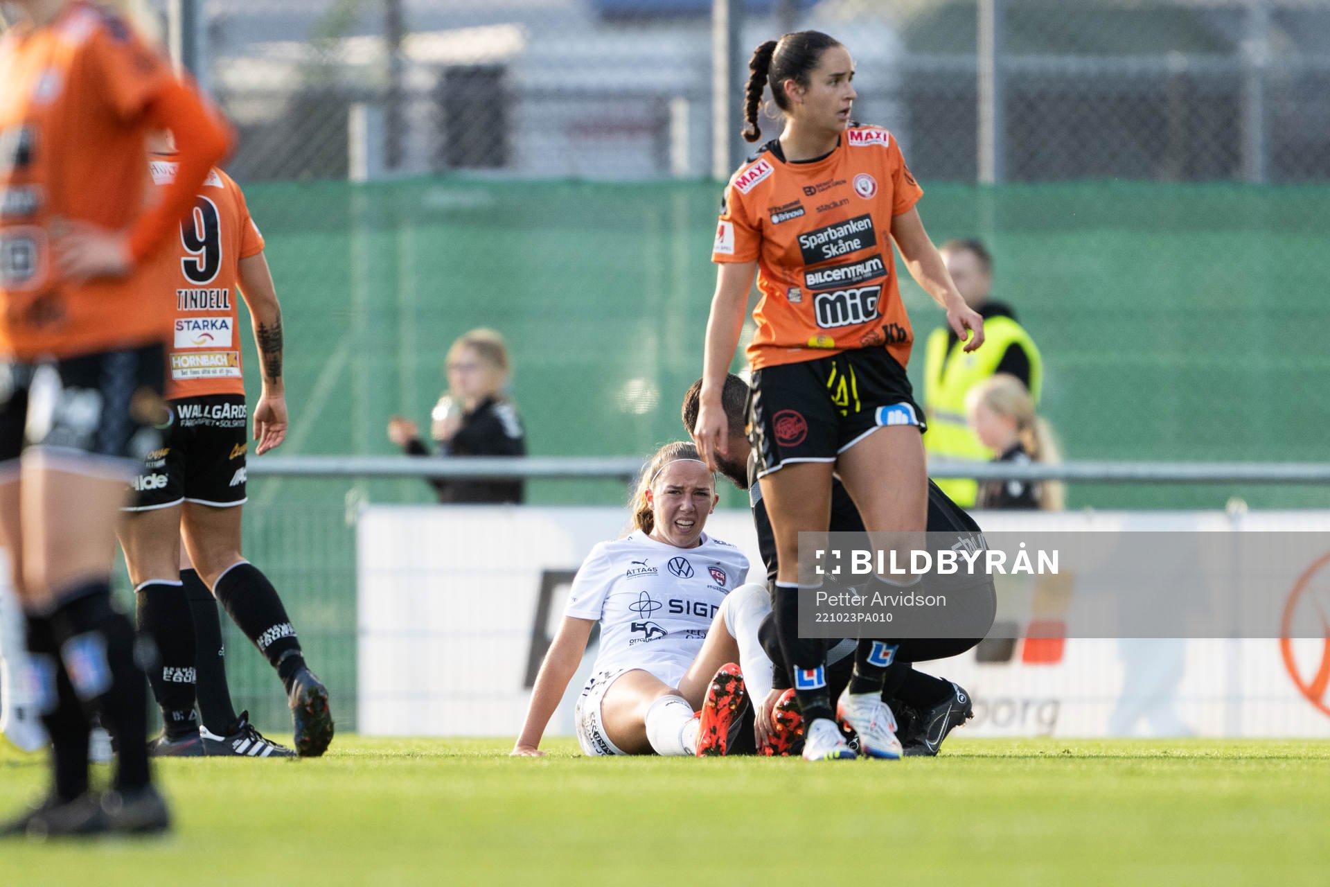 FC Rosengårds Athinna Persson Lundgren med skada