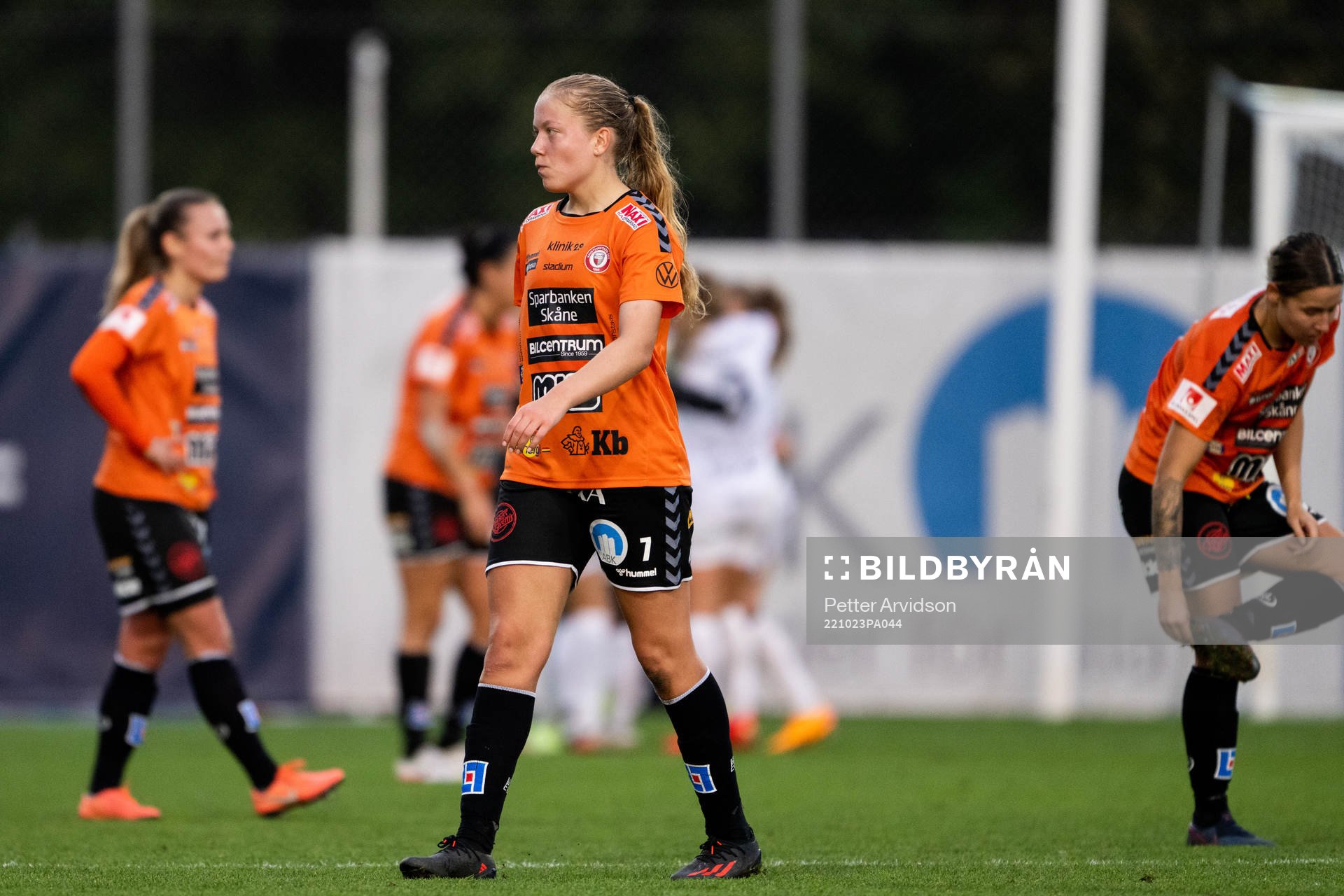 Kristianstads Amanda Jacobsen Andradottir deppar