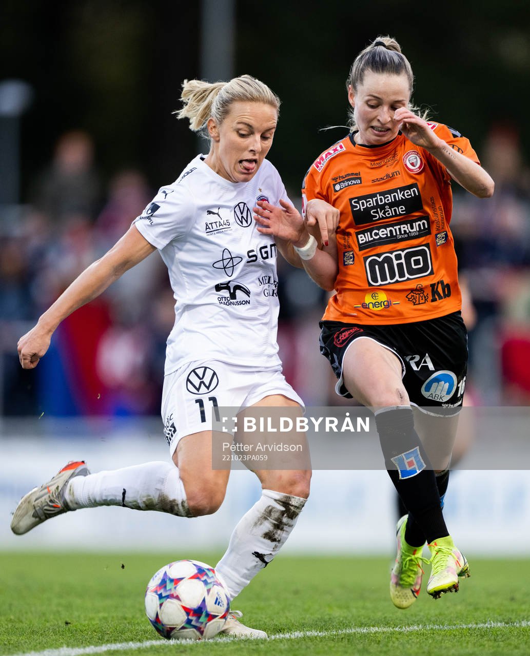 FC Rosengårds Mimmi Larsson och Kristianstads Gabrielle