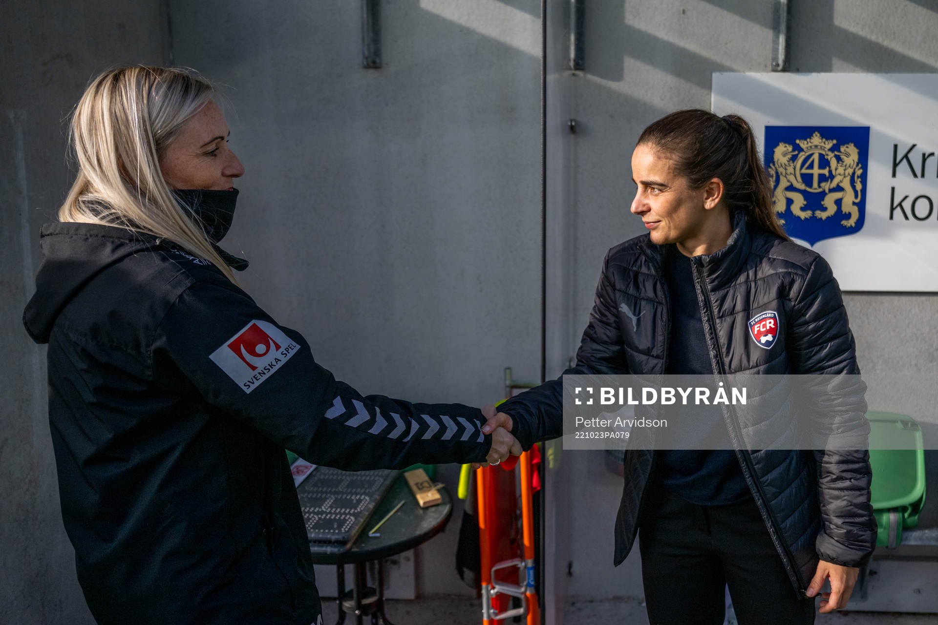 Kristianstads tränare Elisabet Gunnarsdottir och FC