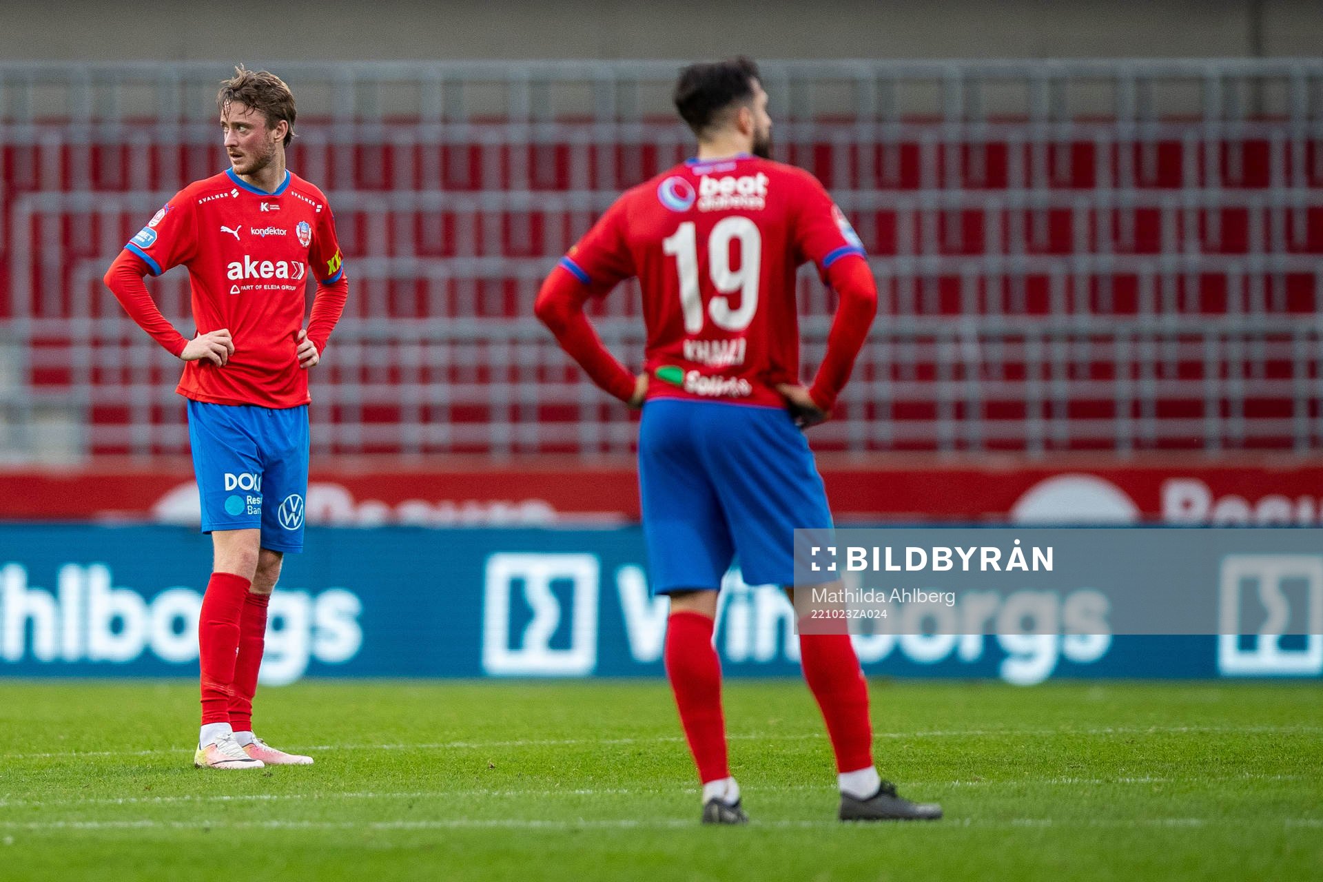 Helsingborgs Rasmus Jönsson och Abdul Rahman Khalili deppar