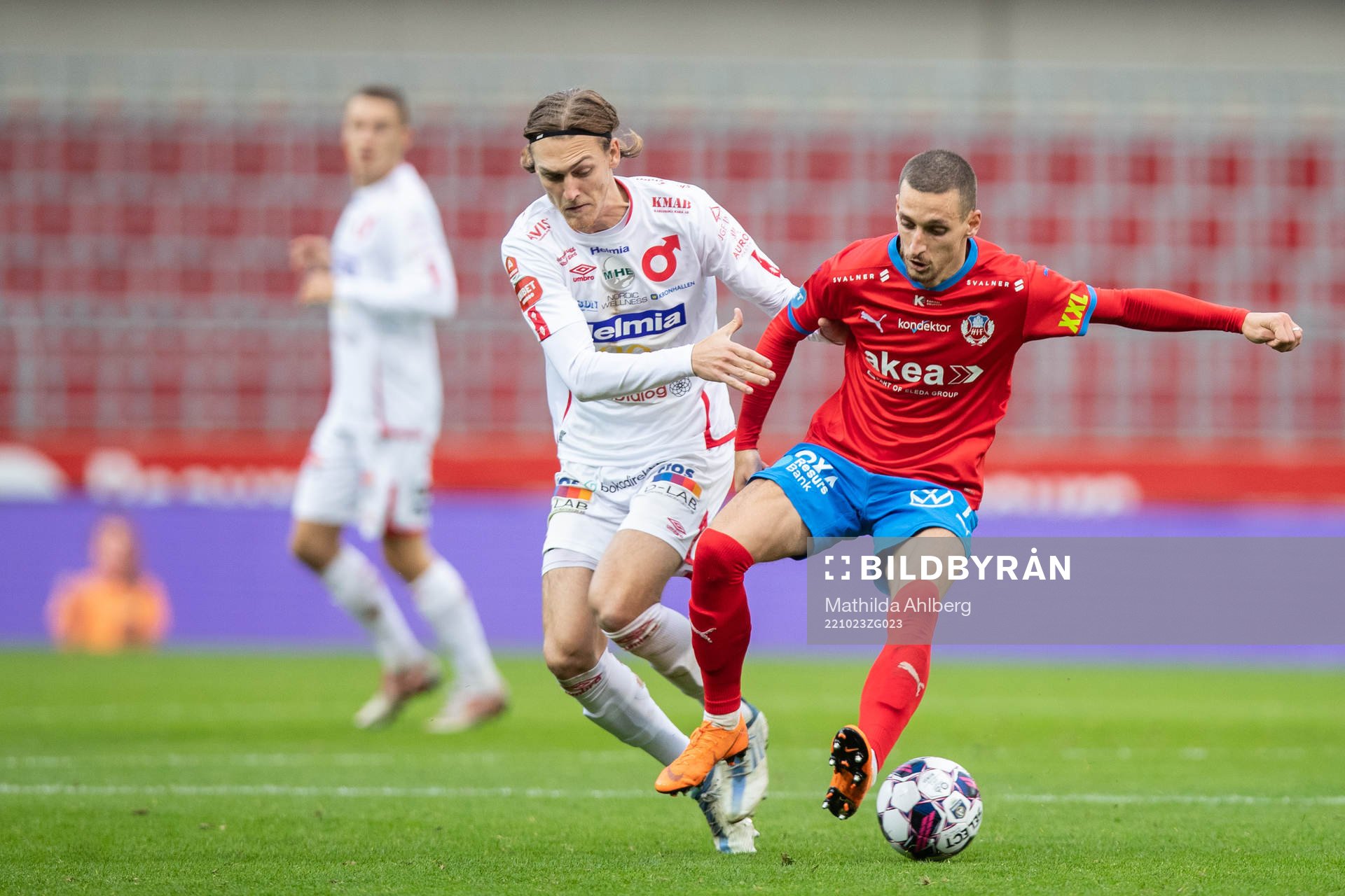 Degerfors Gustav Granath och Helsingborgs Arian Kabashi