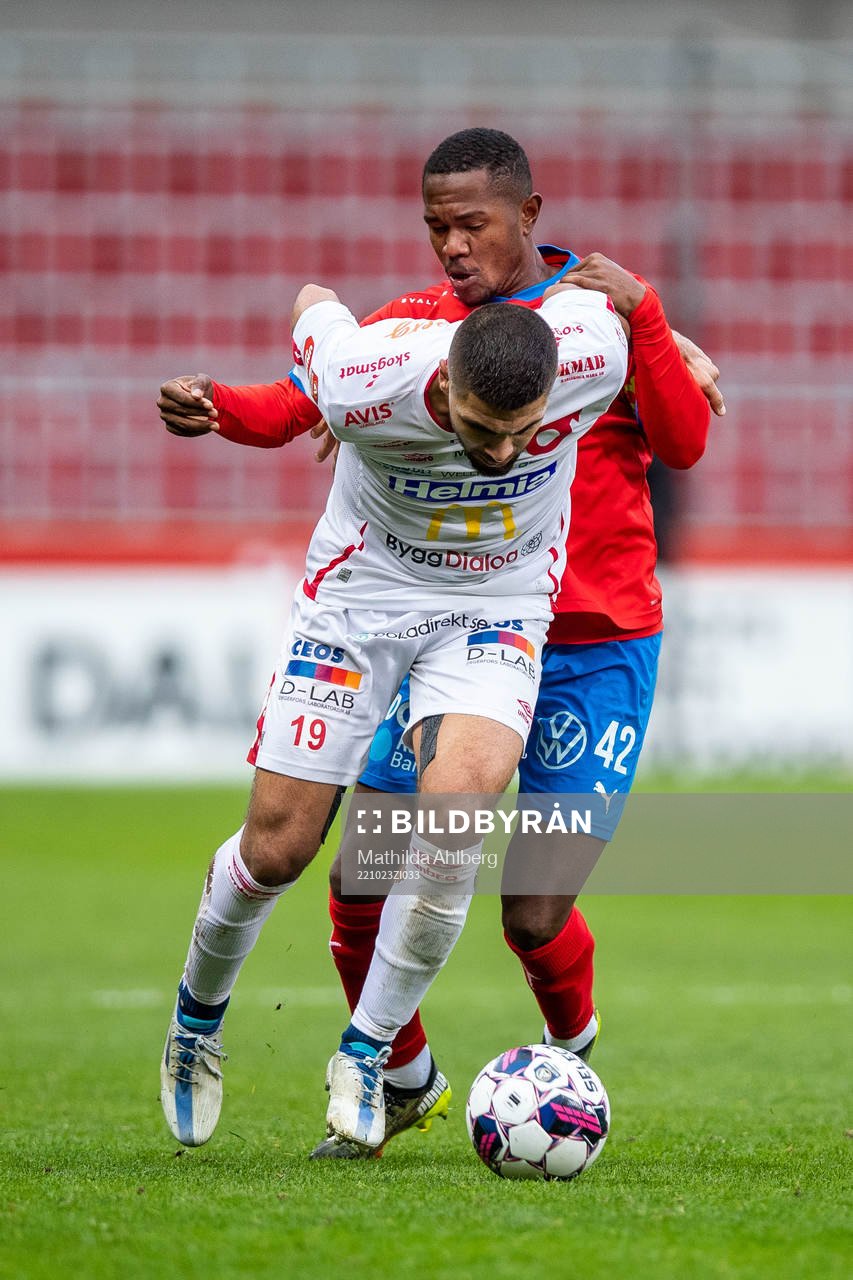 Degerfors Omar Faraj och Helsingborgs Diego Cesar De
