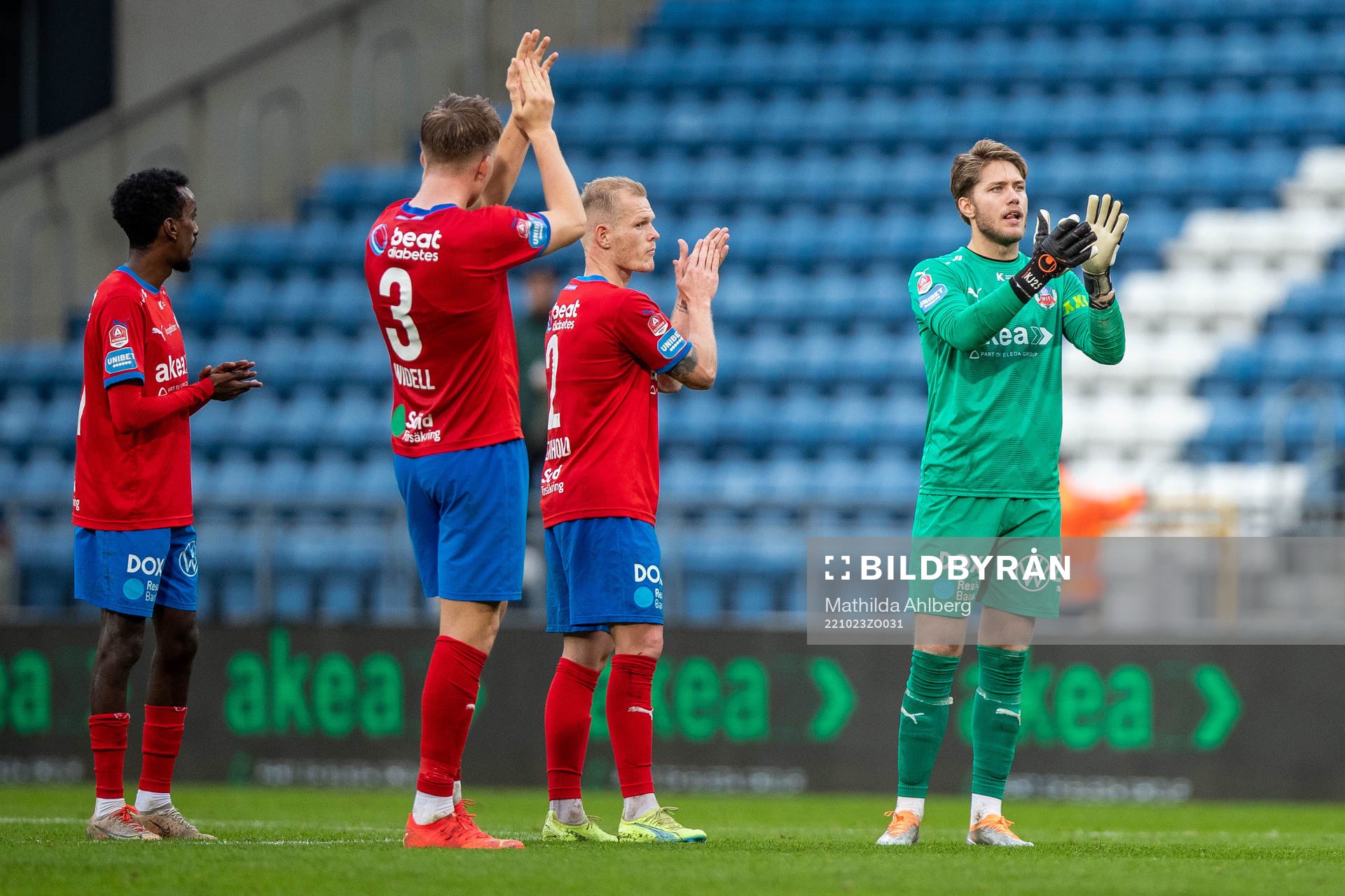 Helsingborgs Casper Widell, Philip Rejnhold och målvakt