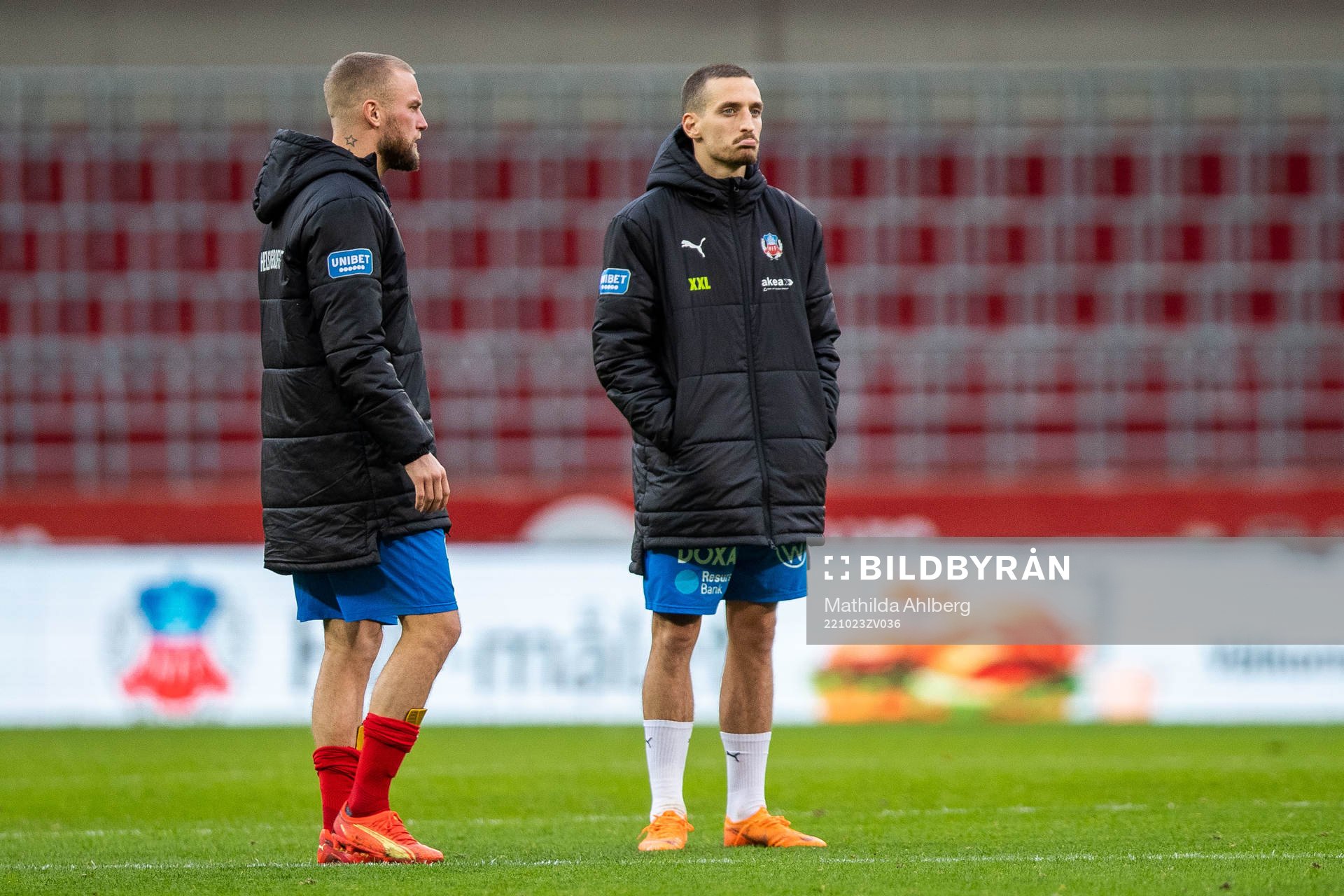 Helsingborgs Alexander Faltsetas och Amar Muhsin deppar