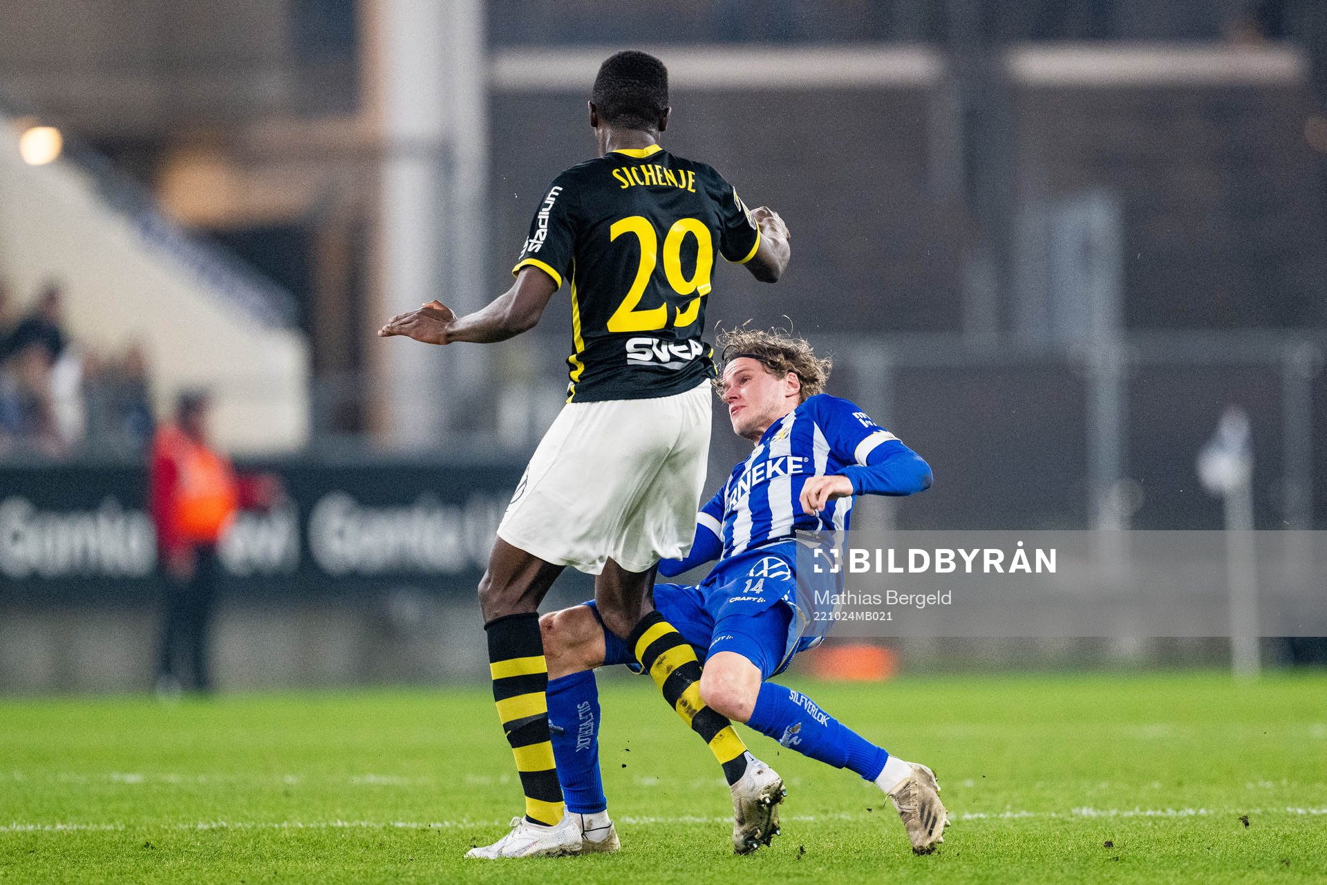 AIKs Collins Lusaka Sichenje och IFK Göteborgs Gustaf