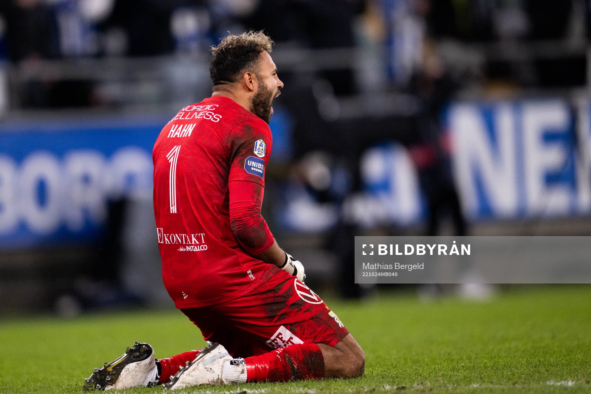IFK Göteborgs målvakt Warner Hahn jublar