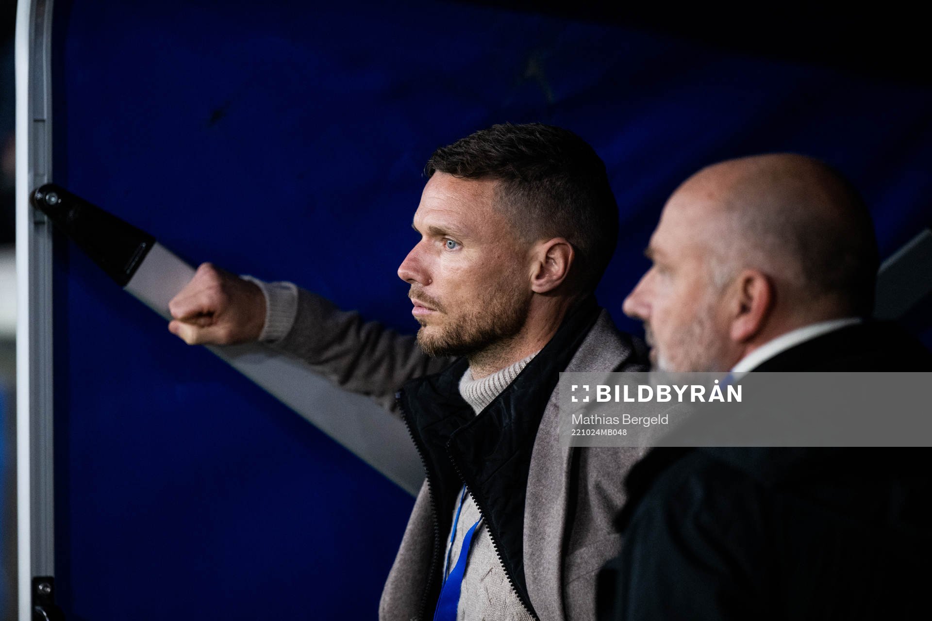 IFK Göteborgs Marcus Berg och klubbdirektör Håkan Mild
