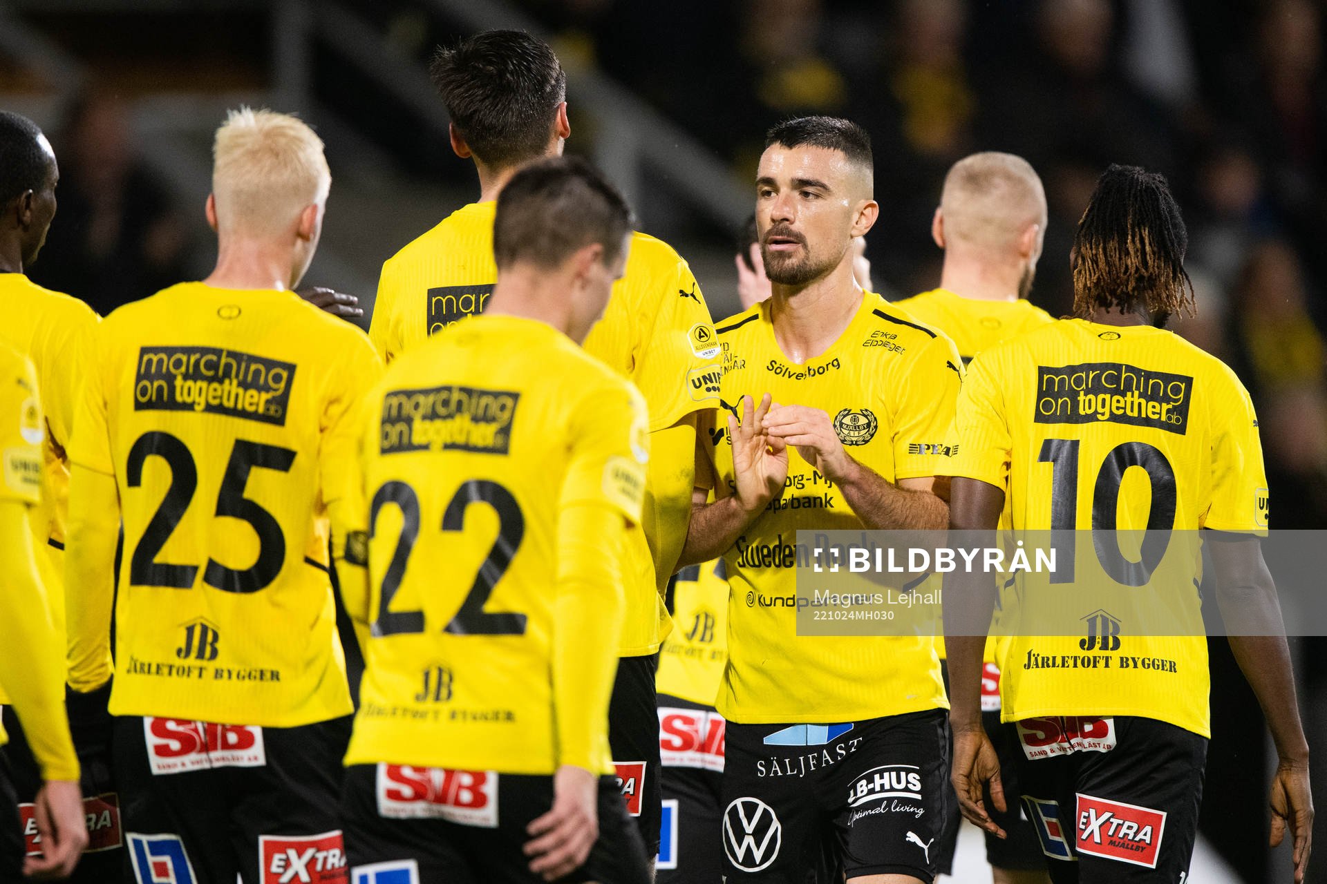 Mjällbys Carlos Moros Gracia jublar